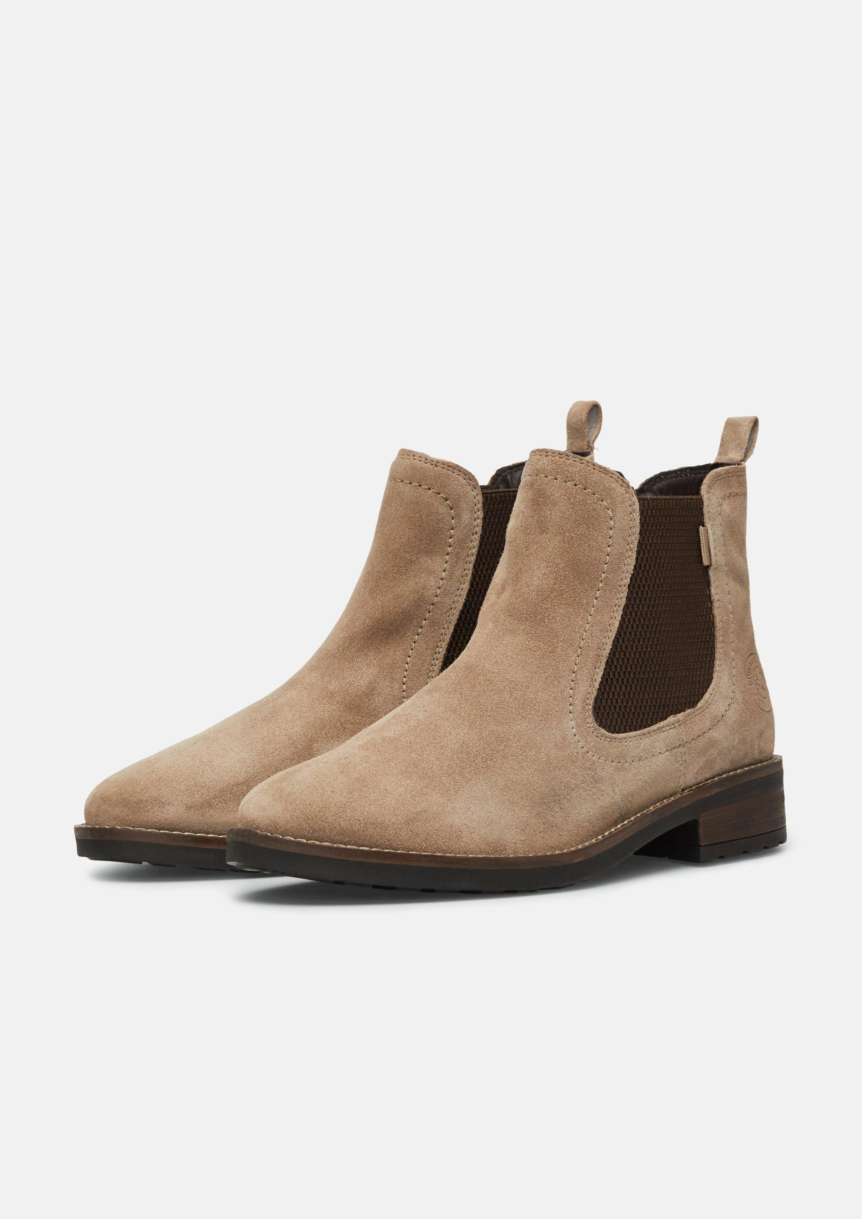 Women Chelsea boots in brown by s.Oliver