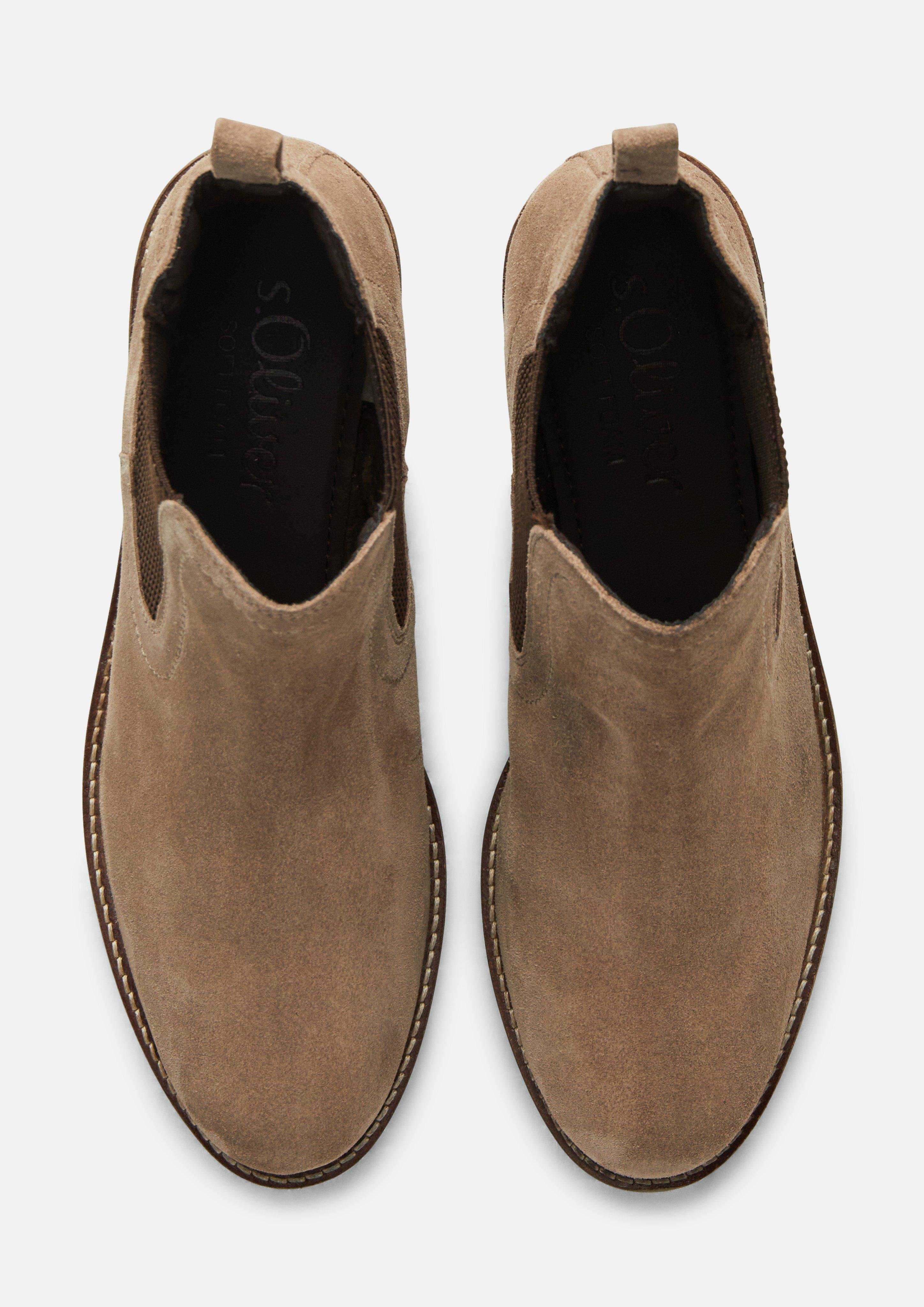 Women Chelsea boots in brown by s.Oliver