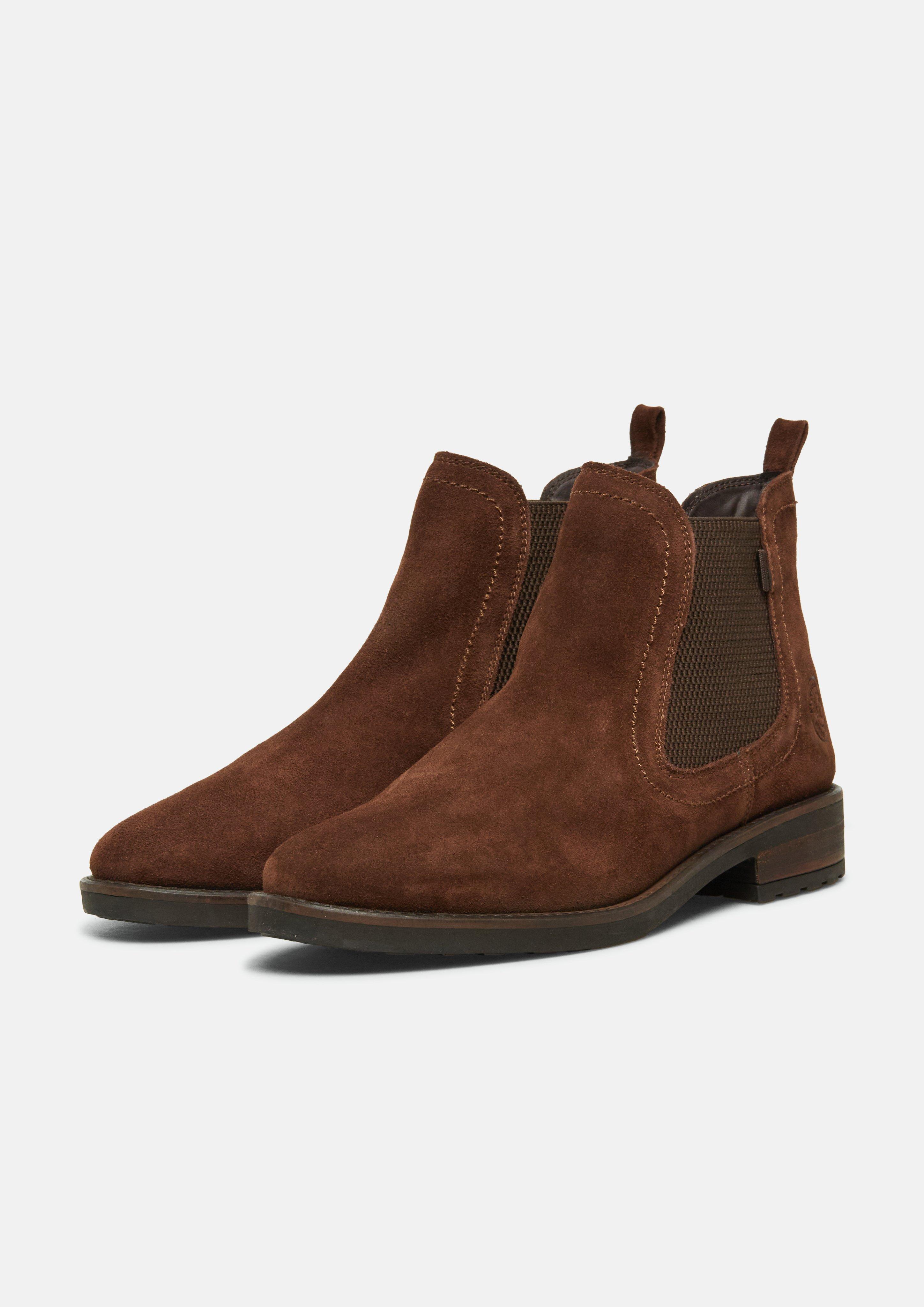 Women Chelsea boots in brown by s.Oliver