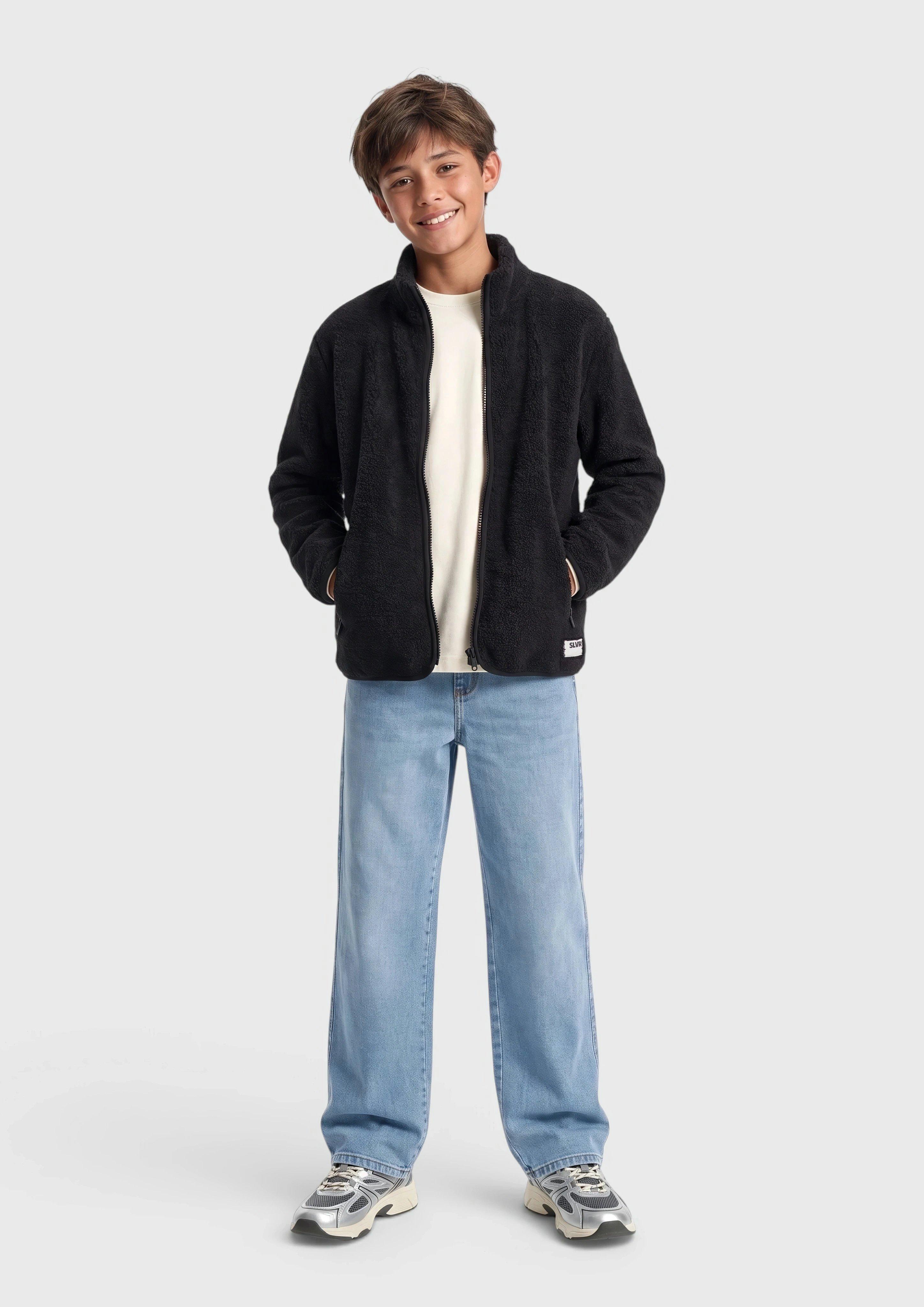 Kids Cozy Teddy Jacket in black by s.Oliver