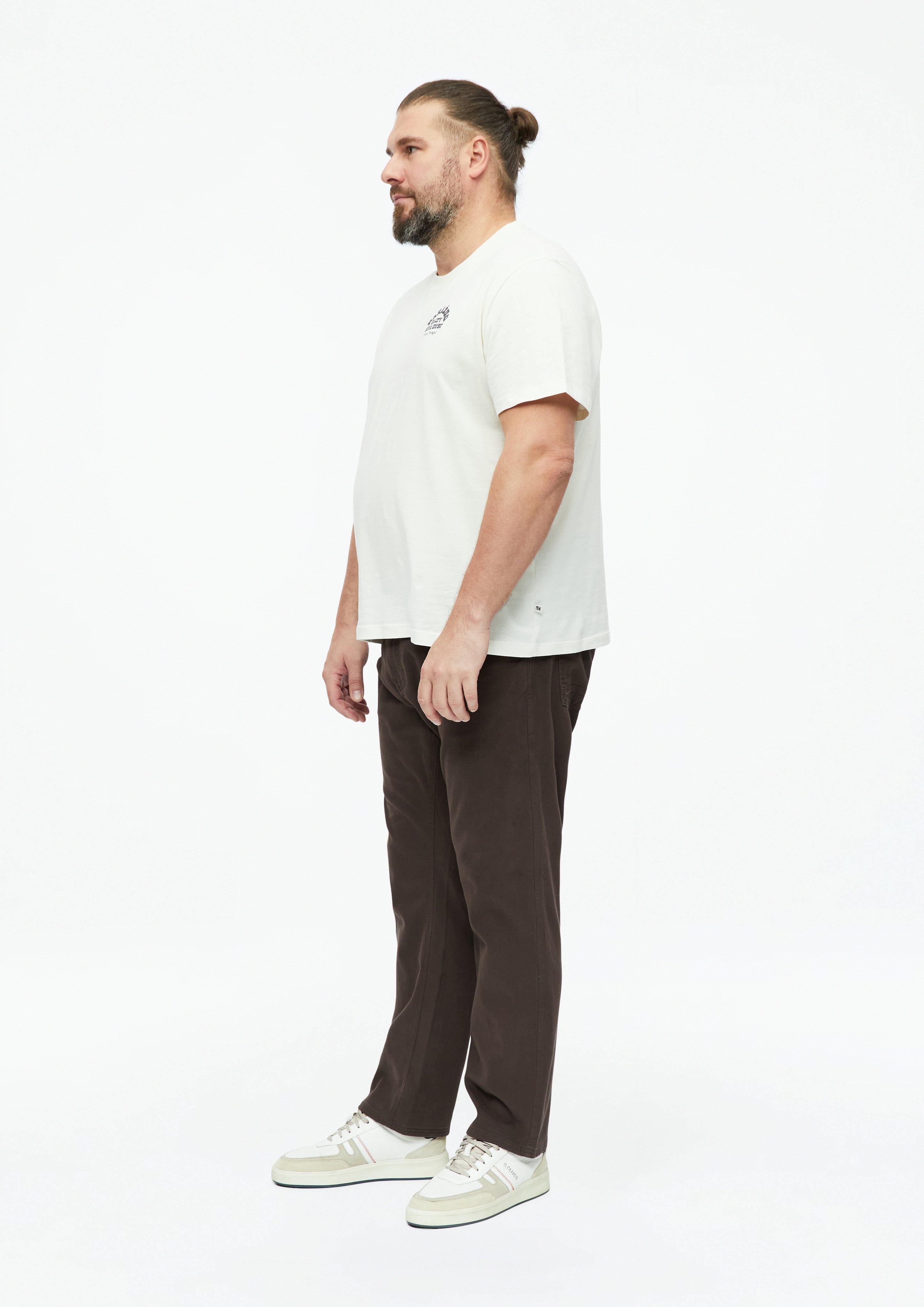 Hommes Pantalon Casby / Coupe décontractée / Taille mi-haute / Tissu stretch texturé en brun de s.Oliver Men Big Sizes