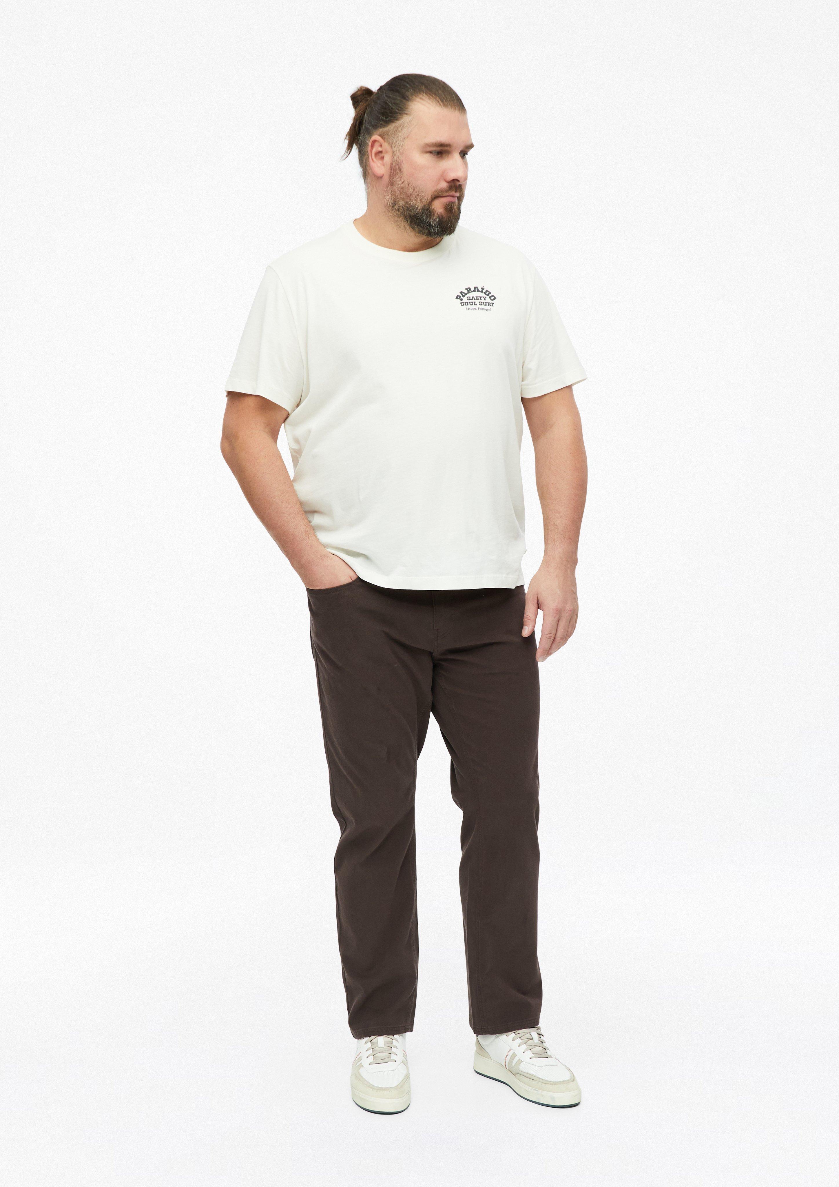 Hose Casby / Relaxed Fit / Mid Rise / Struktur-Stretch in Farbe dunkelbraun von s.Oliver Men Big Sizes