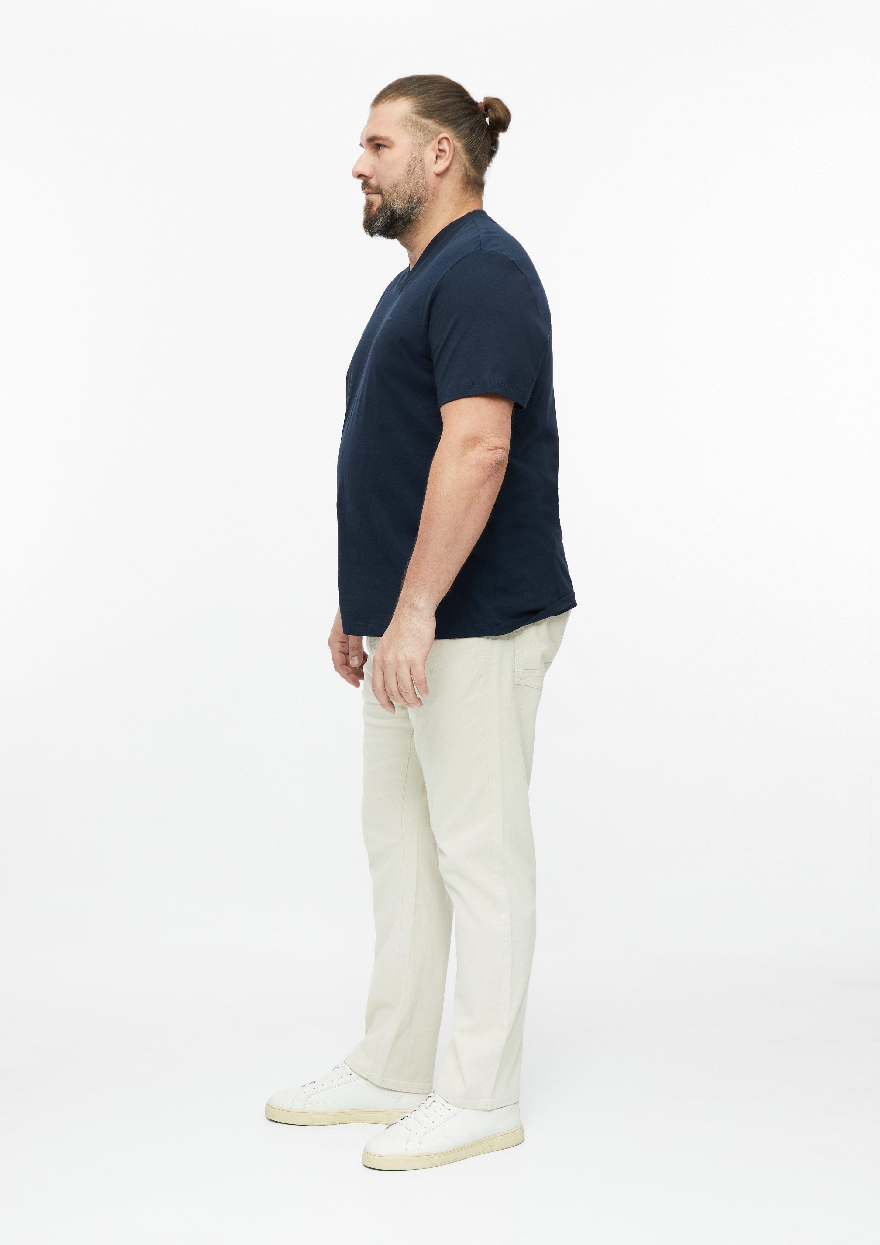 Herren Hose Casby / Relaxed Fit / Mid Rise / Struktur-Stretch in beige von s.Oliver Men Big Sizes