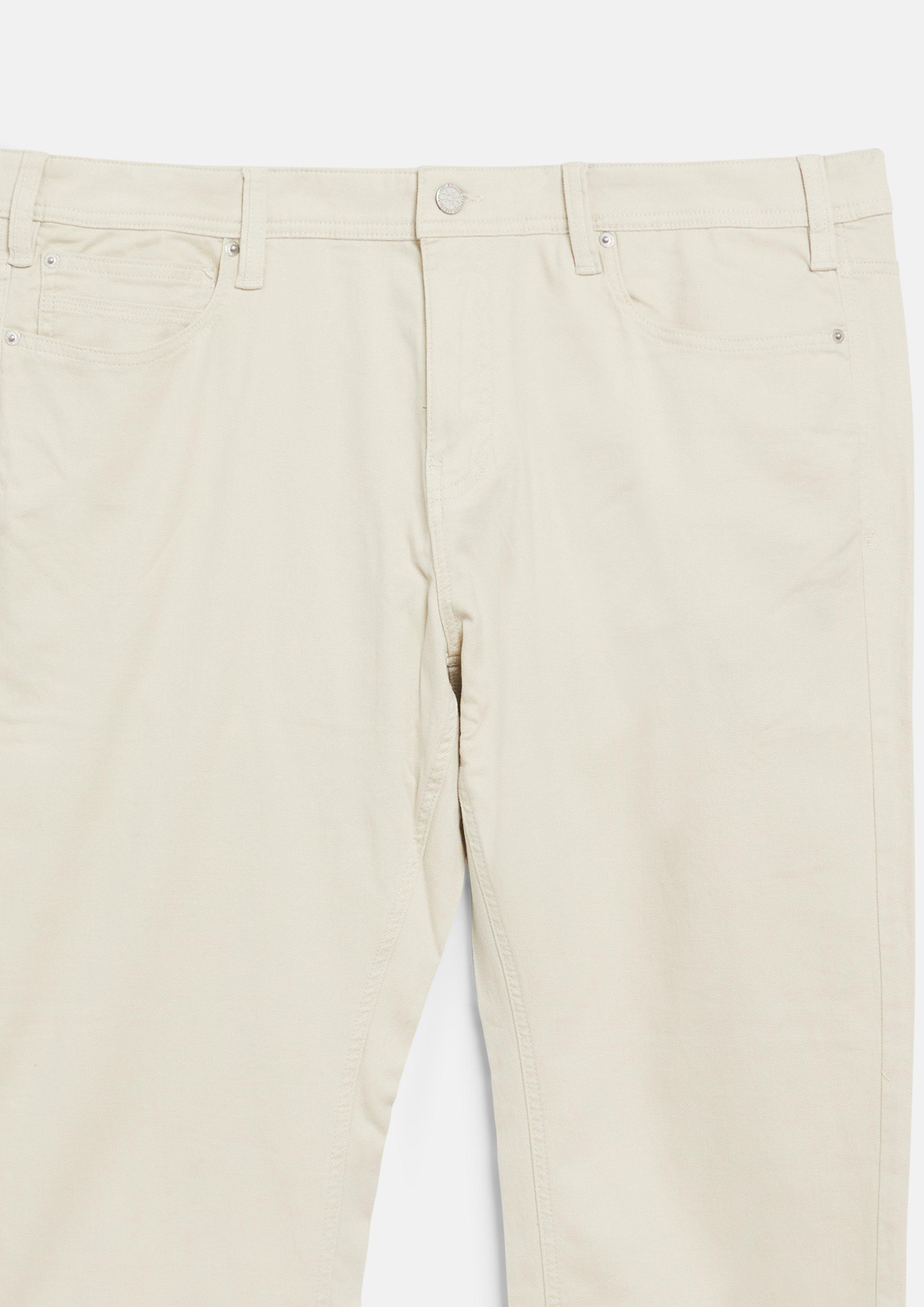 Herren Hose Casby / Relaxed Fit / Mid Rise / Struktur-Stretch in beige von s.Oliver Men Big Sizes