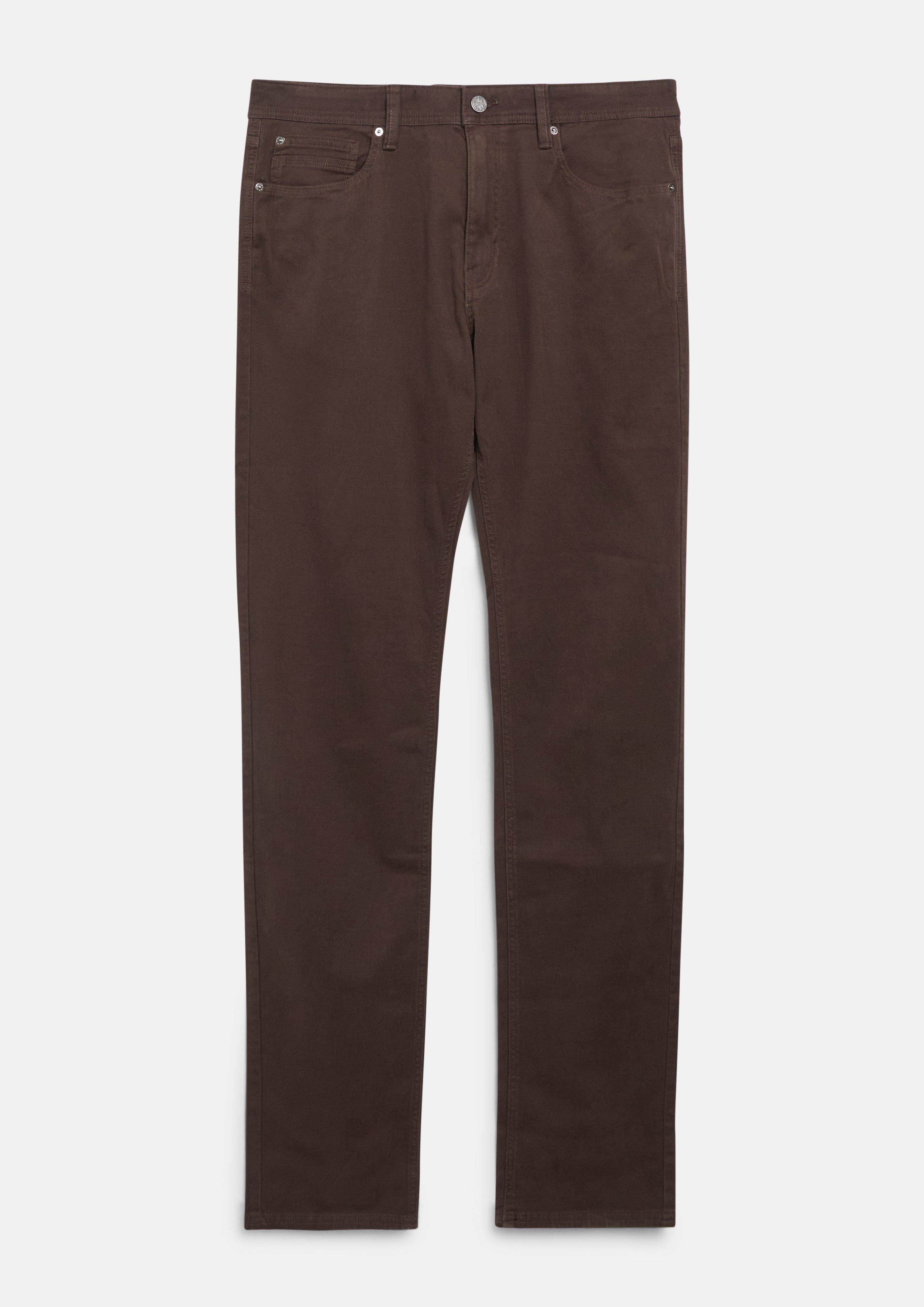 Herren Hose York / Straight Fit / Mid Rise / Struktur-Stretch in dunkelbraun von s.Oliver Men Big Sizes