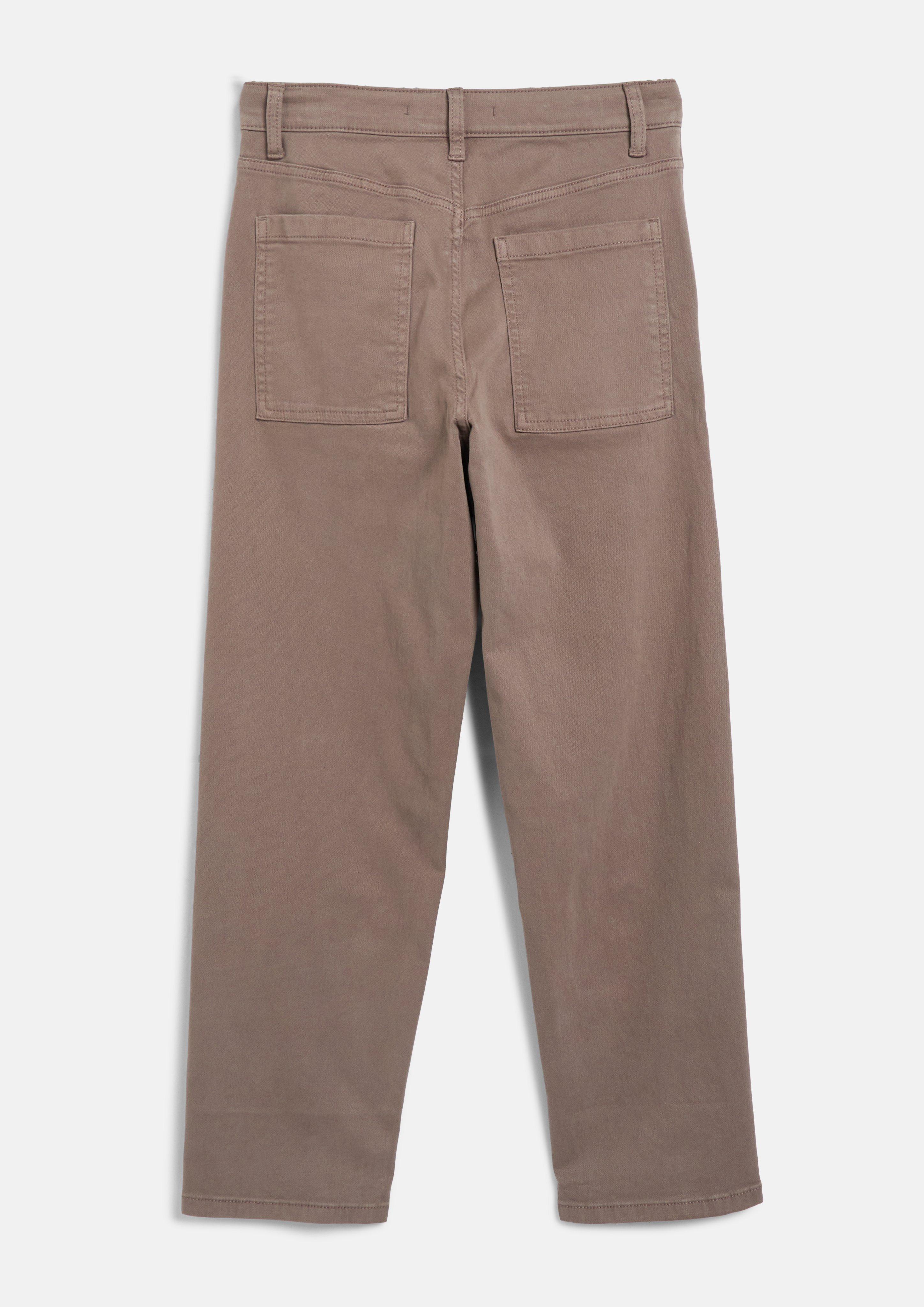 Kinder Hose Toni / Relaxed Fit / Mid Rise / Tapered Leg / mit s.Oliver Tape am Karabinerhaken in braun von s.Oliver