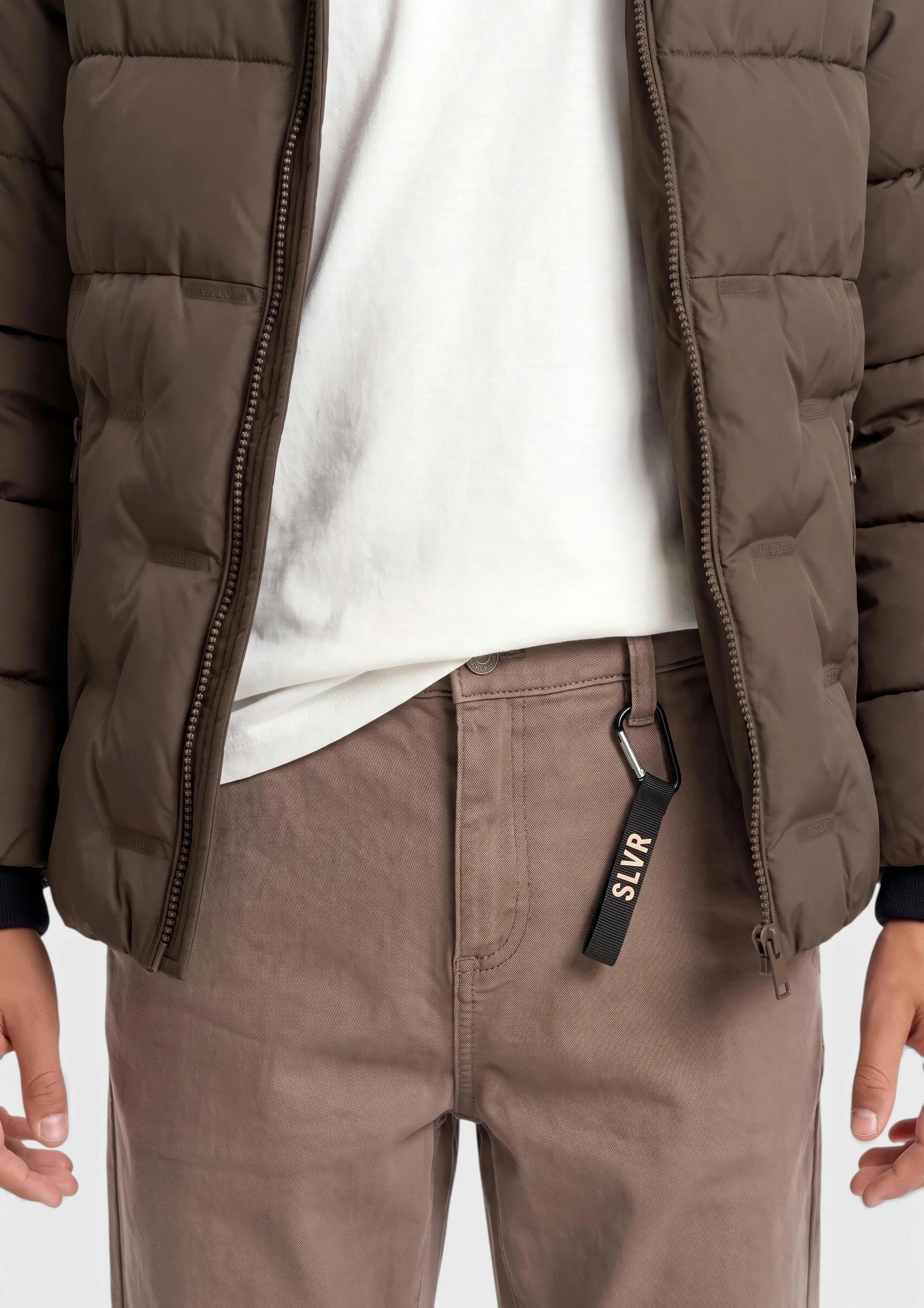 Dzieci Spodnie Toni / Relaxed Fit / Mid Rise / Tapered Leg / z taśmą s.Oliver Tape przy karabińczyku w kolorze brązowy od s.Oliver