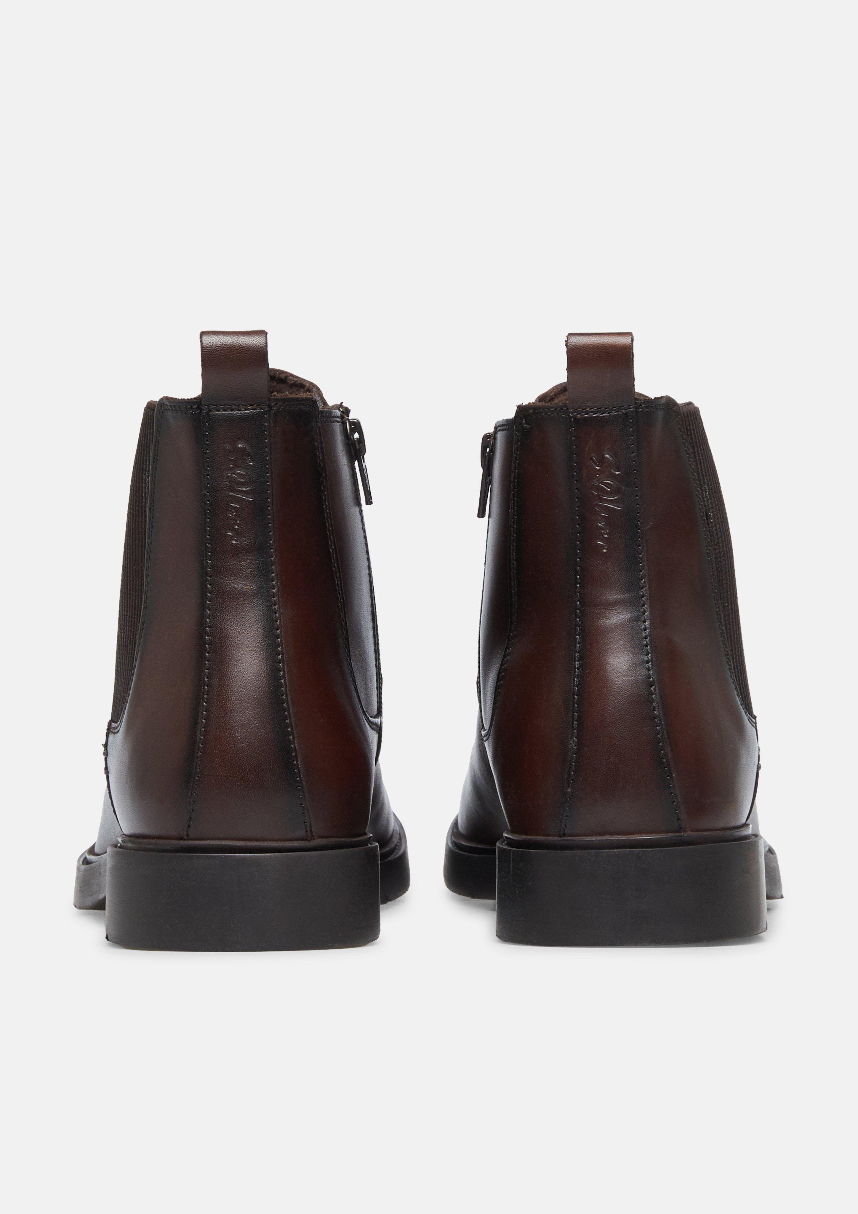 Hommes Bottines Chelsea en brun de s.Oliver BLACK LABEL