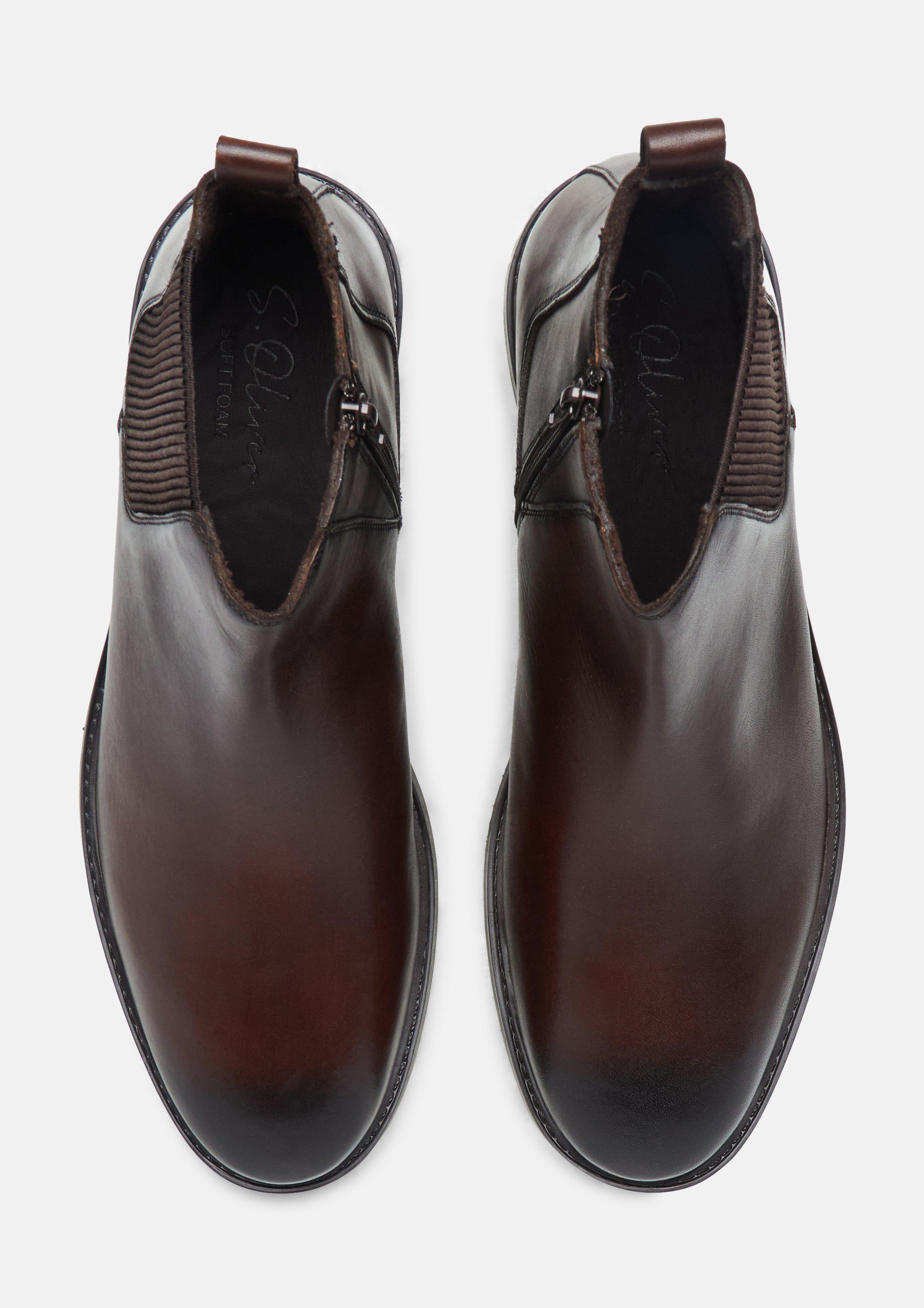 Hommes Bottines Chelsea en brun de s.Oliver BLACK LABEL