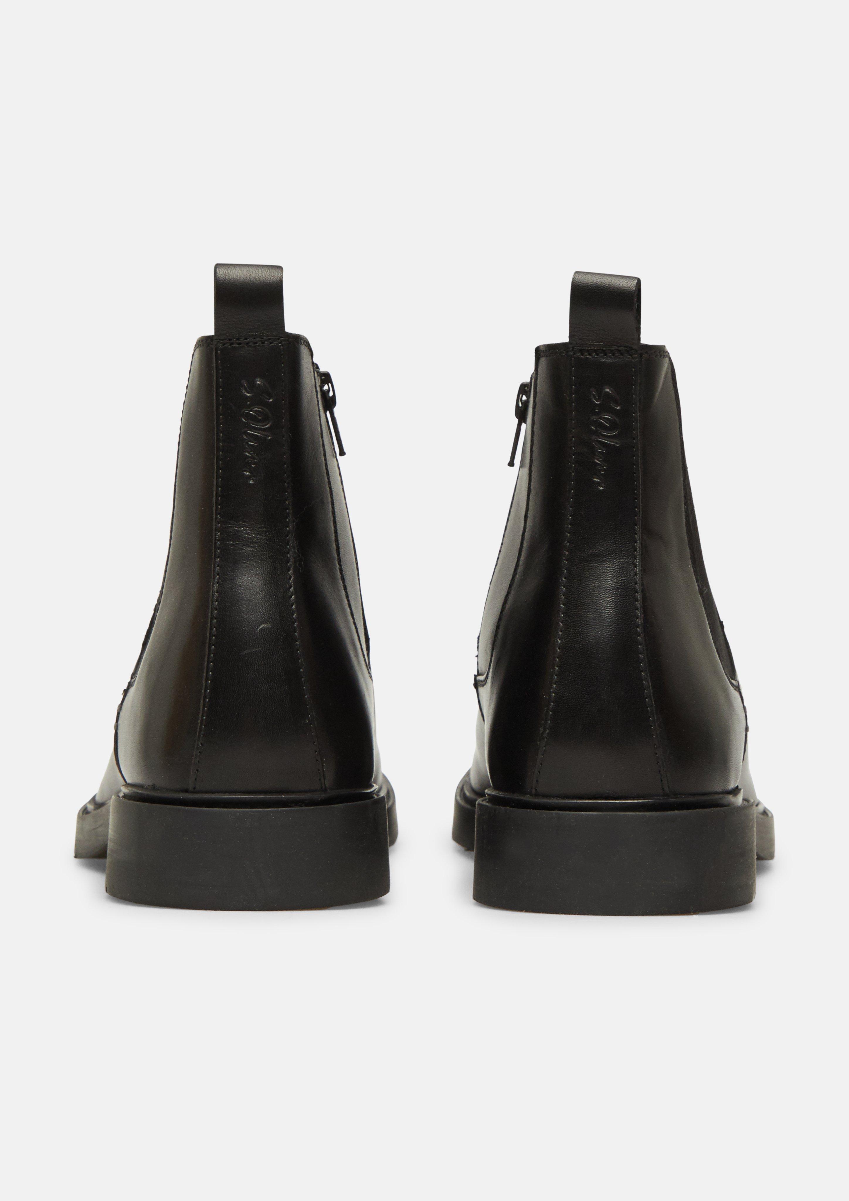 Hommes Bottines Chelsea en noir de s.Oliver BLACK LABEL