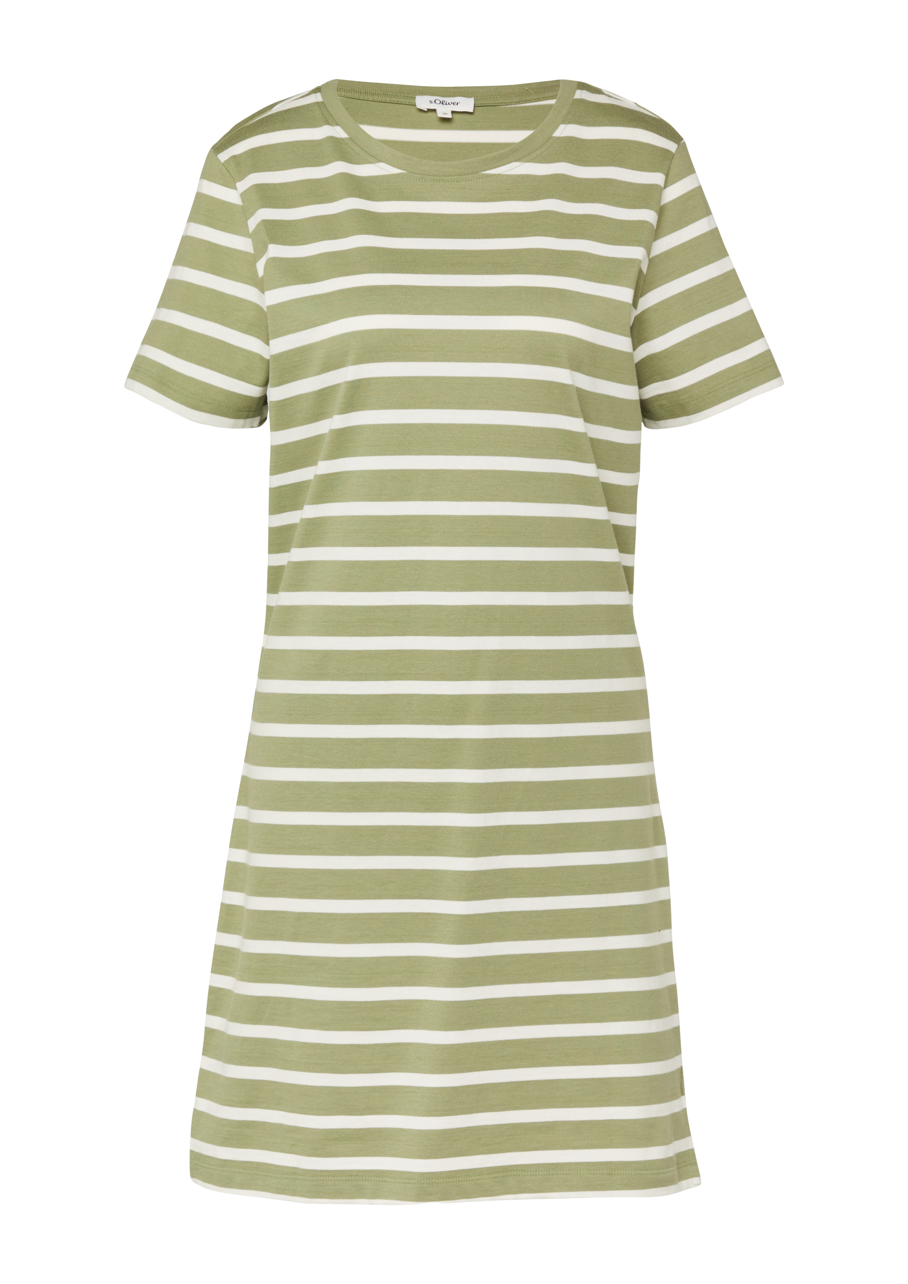 Jersey jurk met zijsplitten