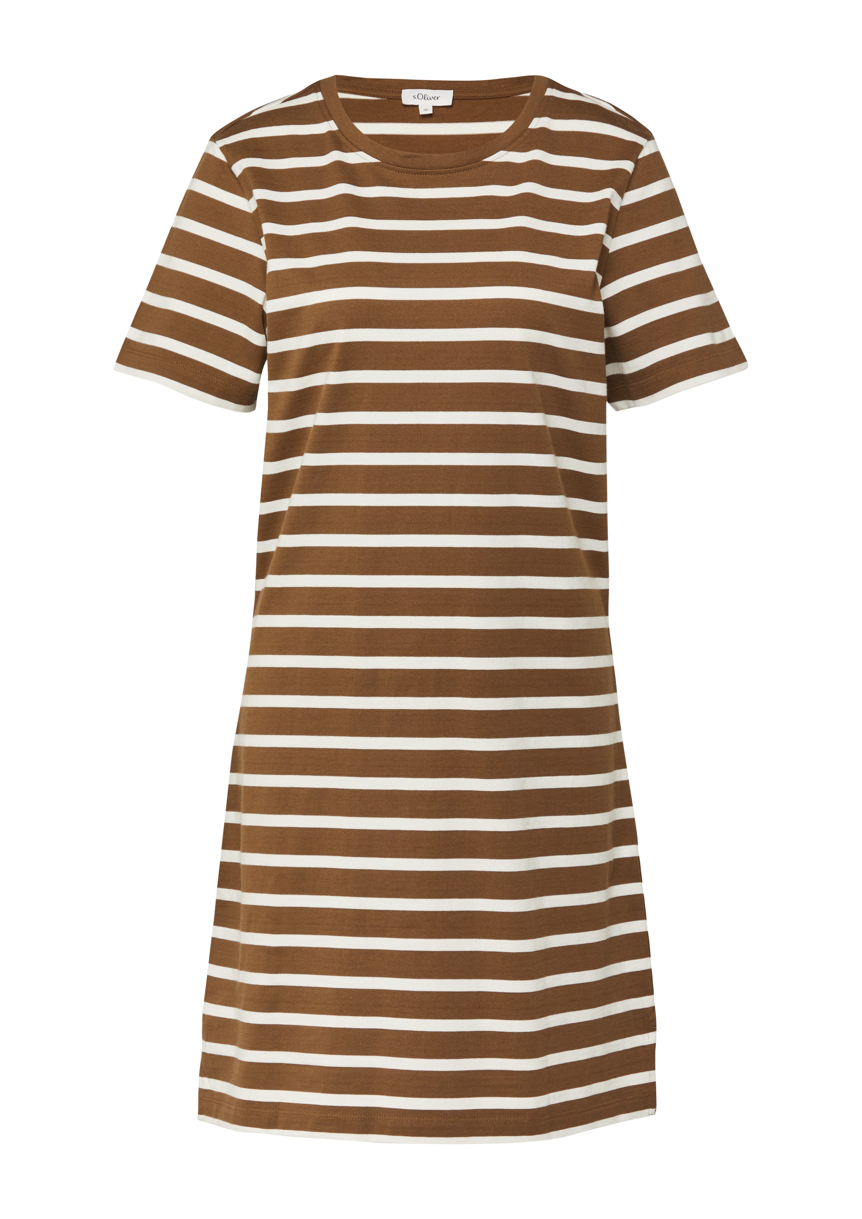 Jersey jurk met zijsplitten