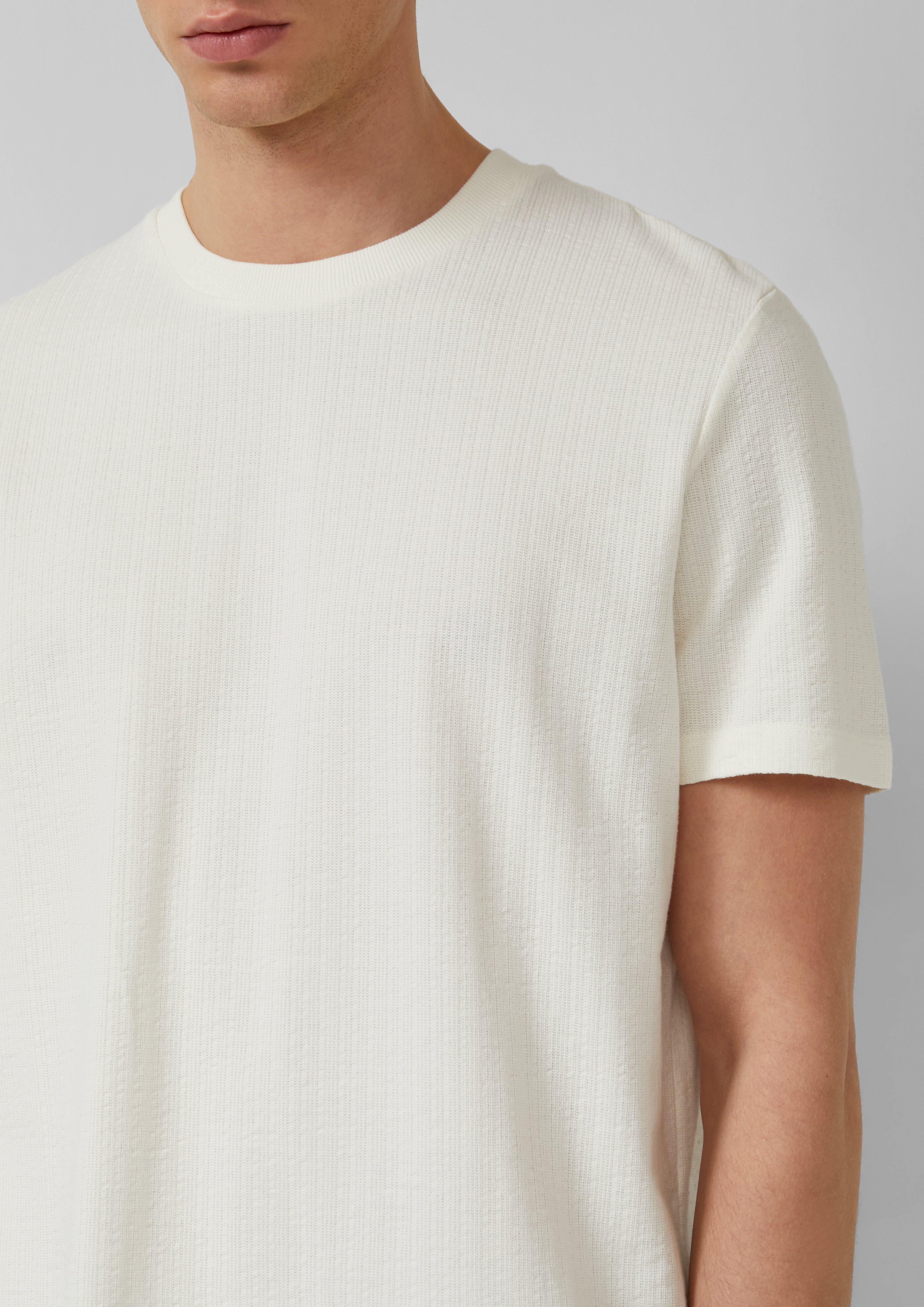 Thumbnail - T-Shirt mit Struktur aus reiner Baumwolle