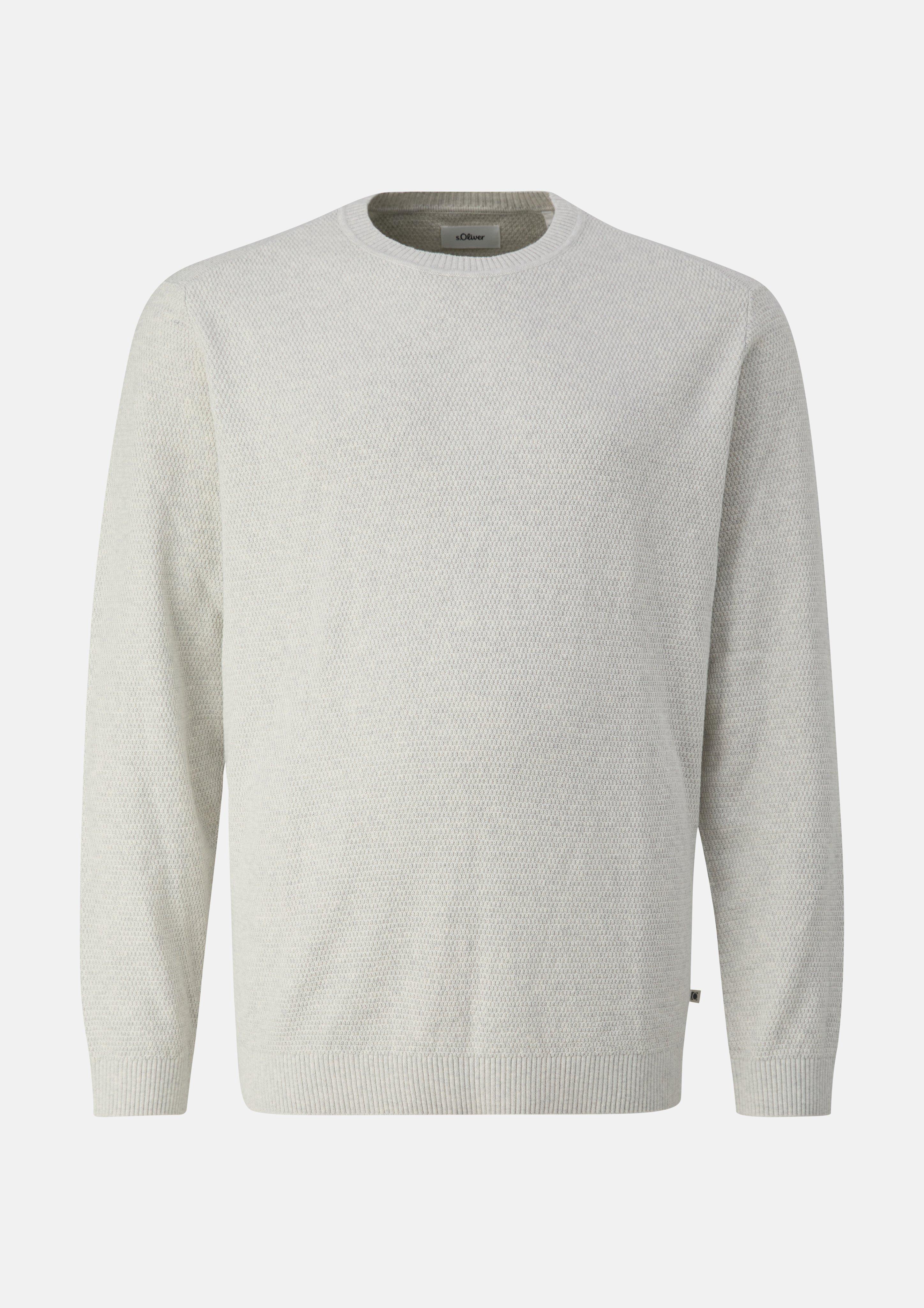 Hommes Pull en tricot en crème de s.Oliver Men Big Sizes