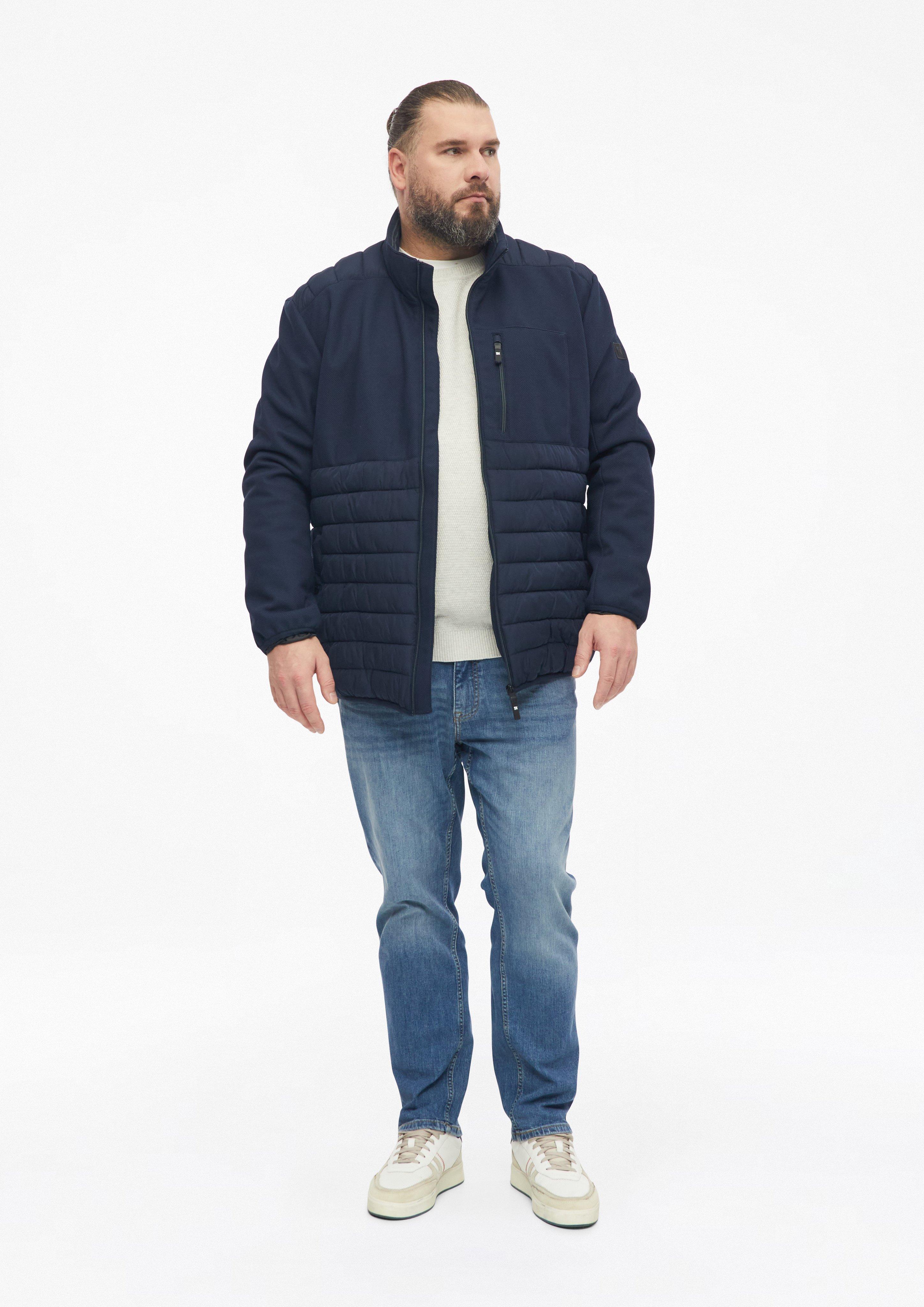 Moški Pulover s teksturo iz 100% bombaža v barvi krem od s.Oliver Men Big Sizes