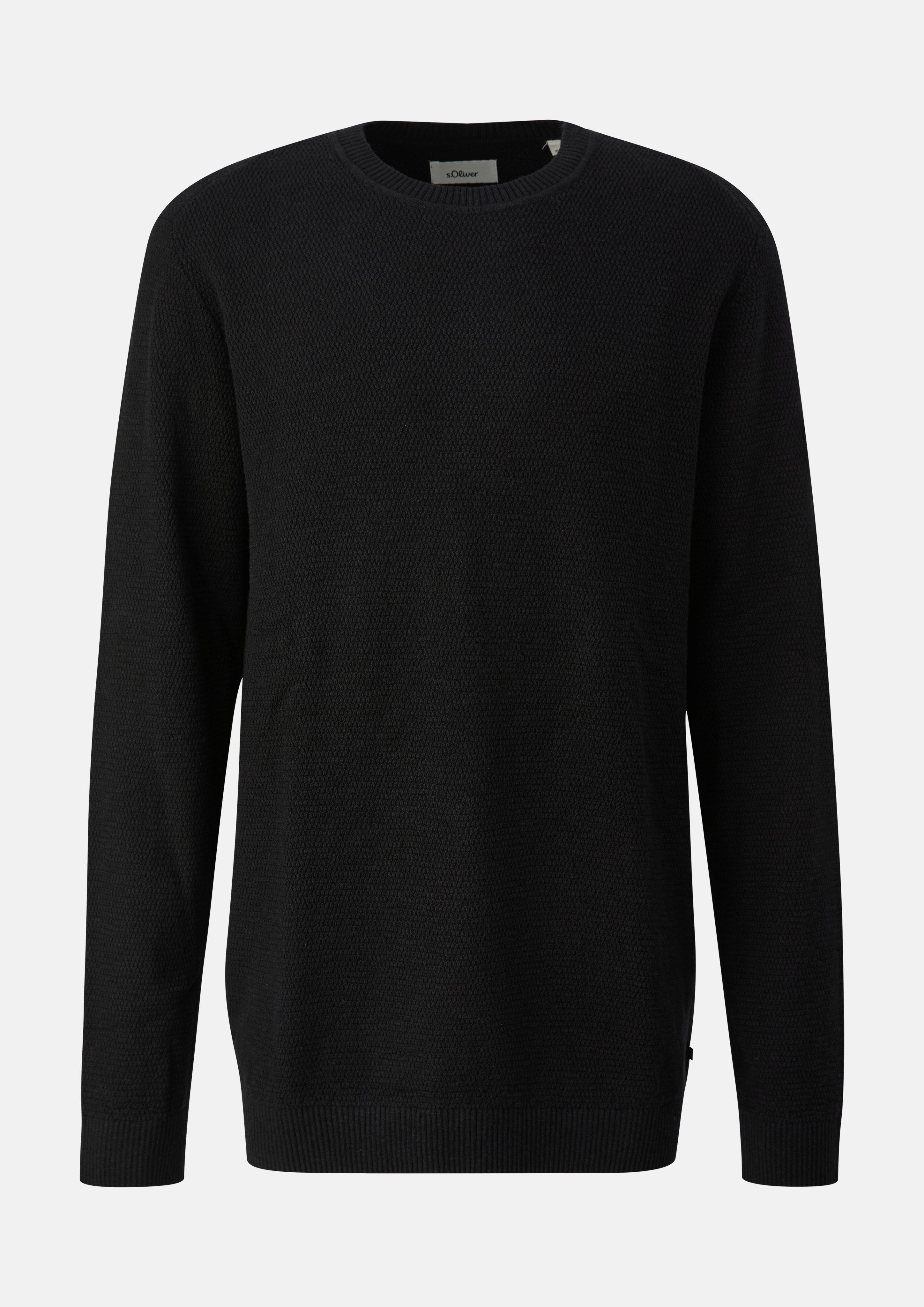 Pulover v barvi črna od s.Oliver Men Tall Sizes