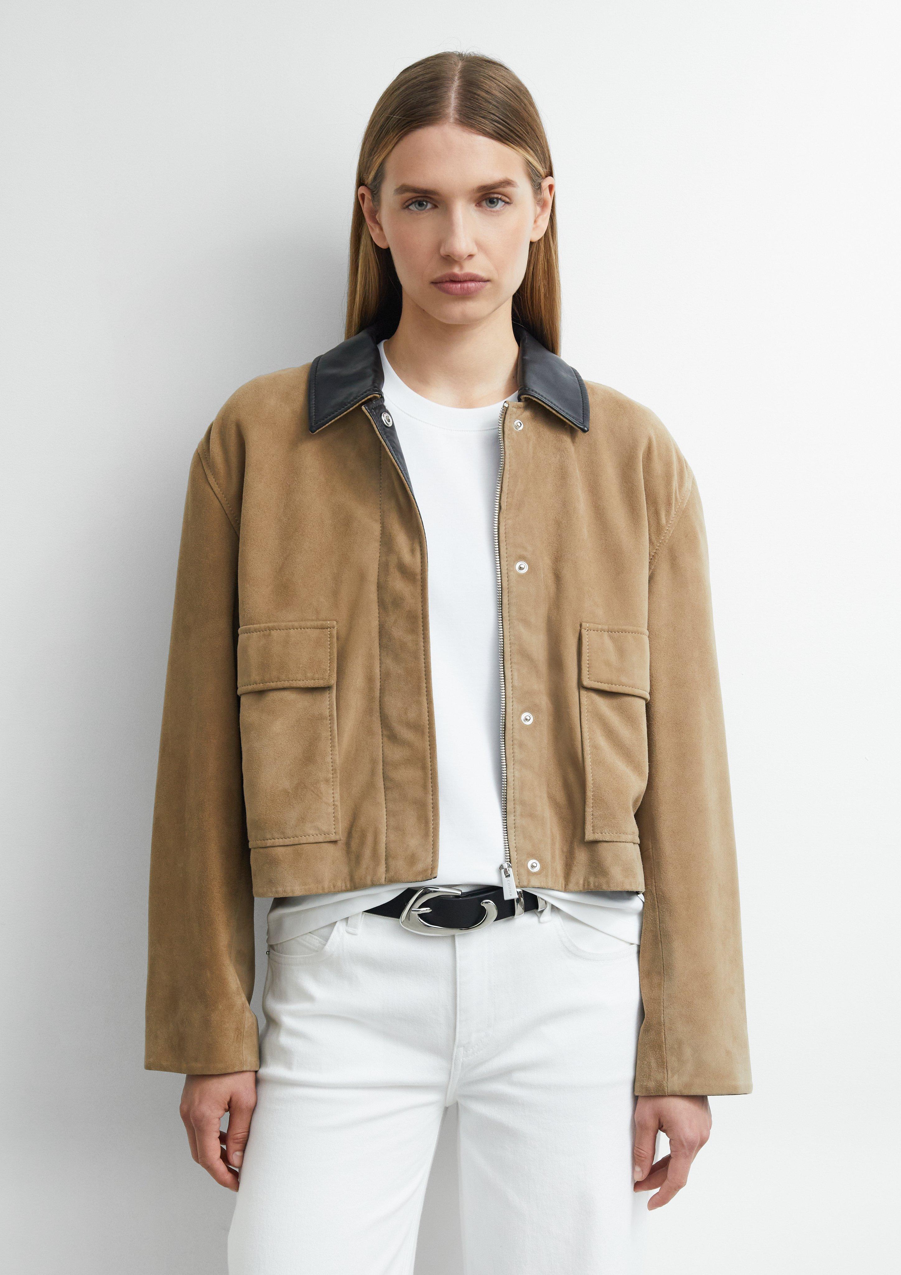Veste « Barn » en cuir velours en  de 
