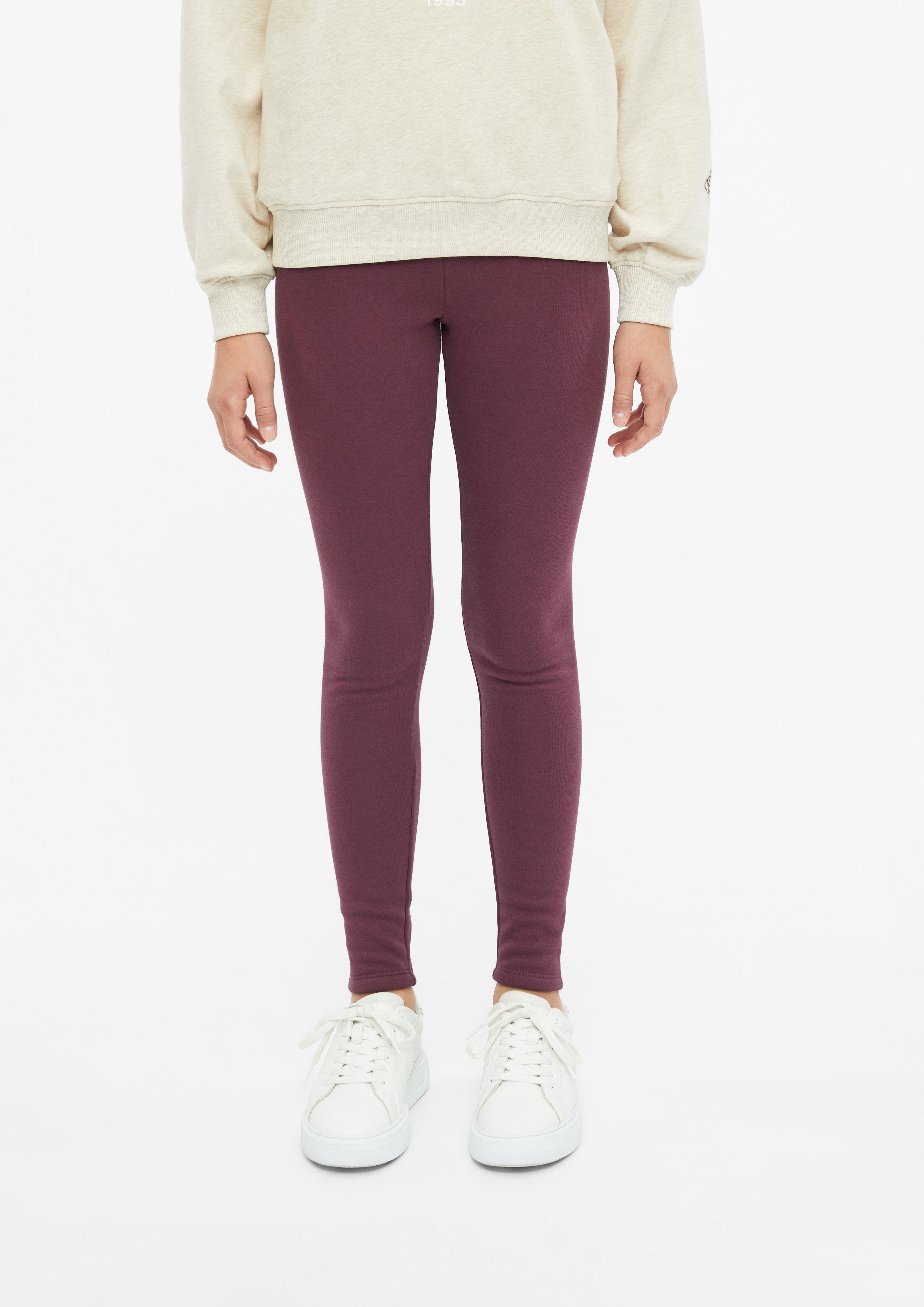 Junior Leggings en polaire thermique en rouge de s.Oliver