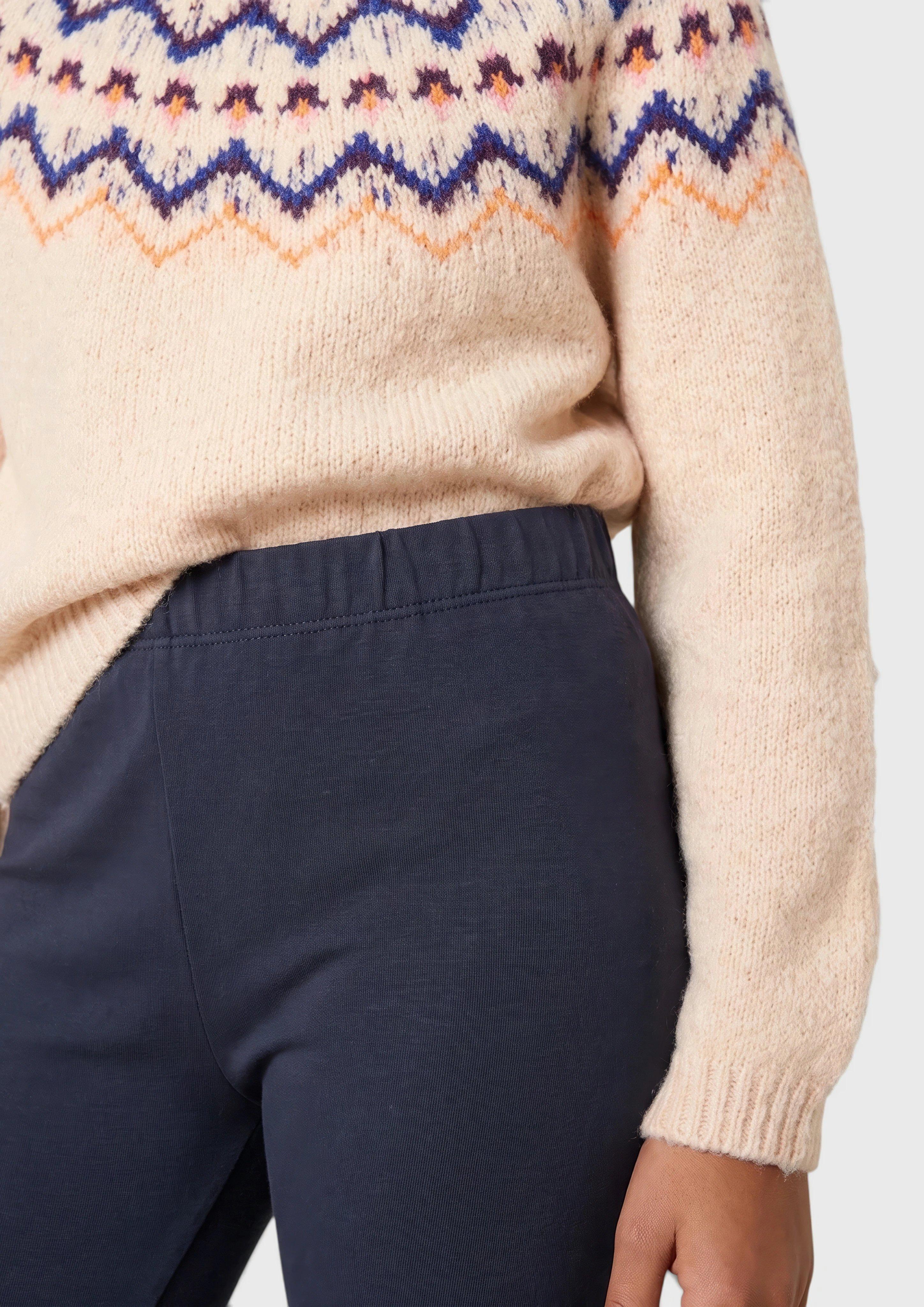 Junior Legging van thermofleece in blauw van s.Oliver