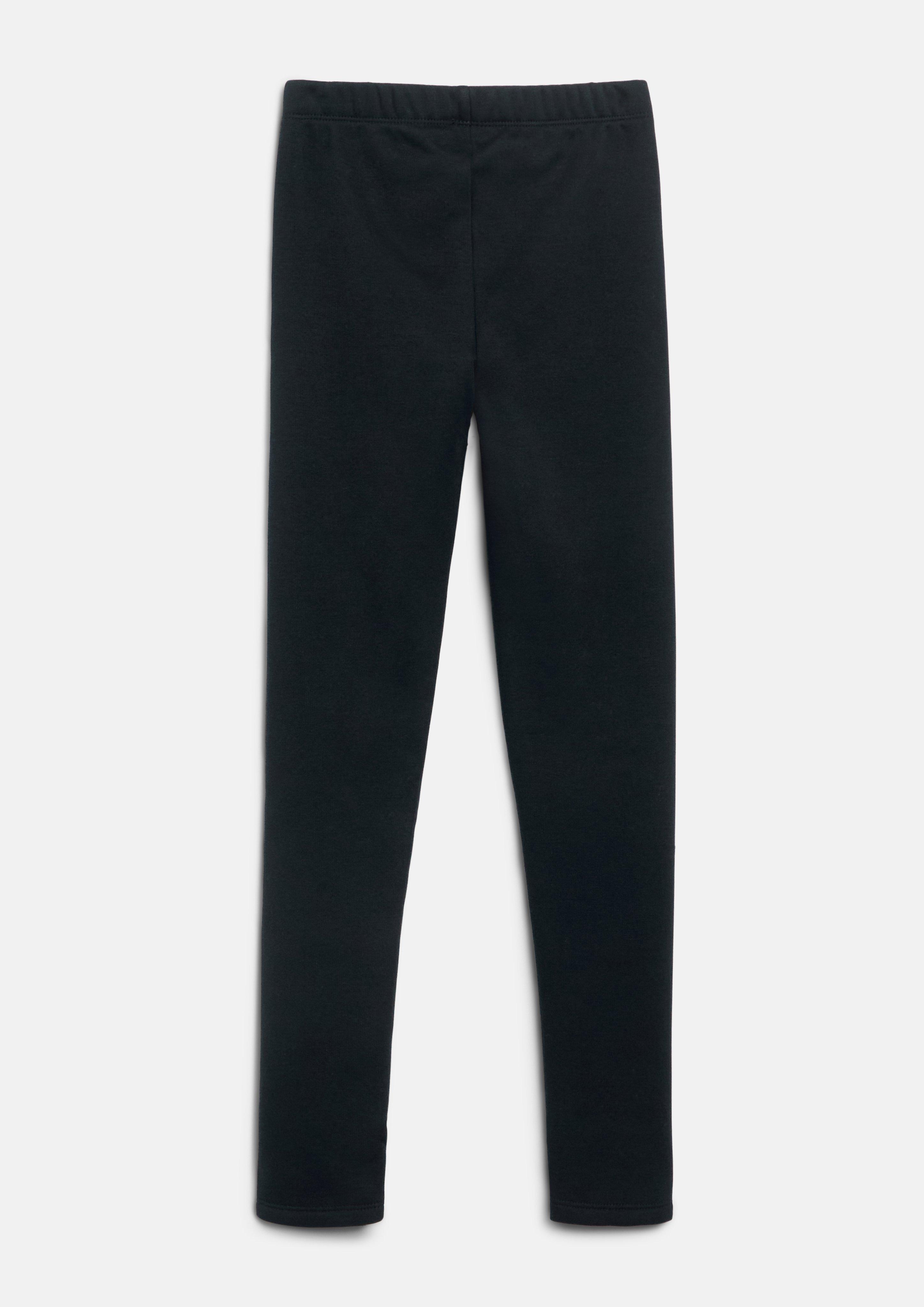Junior Legging van thermofleece in zwart van s.Oliver