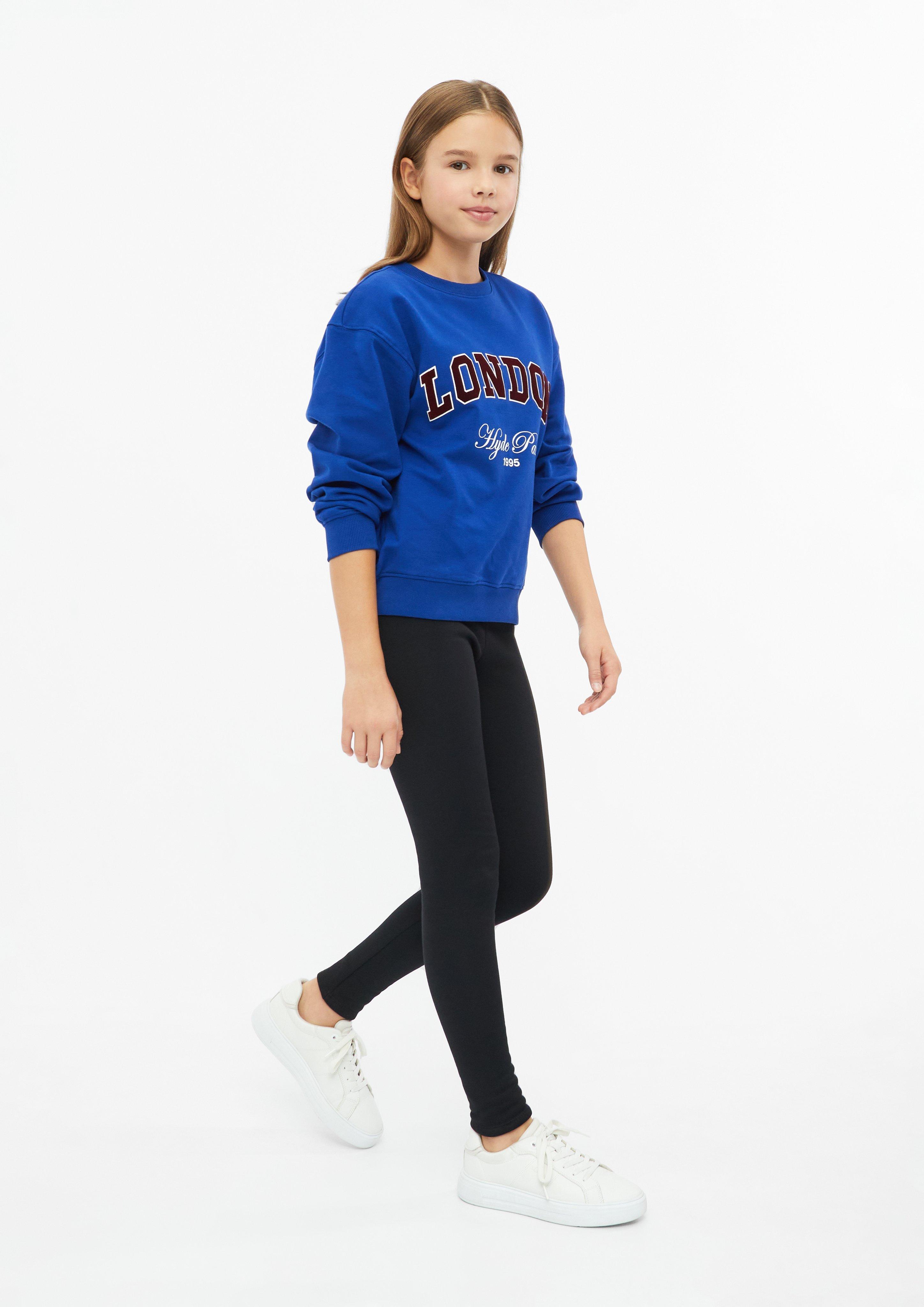 Junior Leggings en polaire thermique en noir de s.Oliver