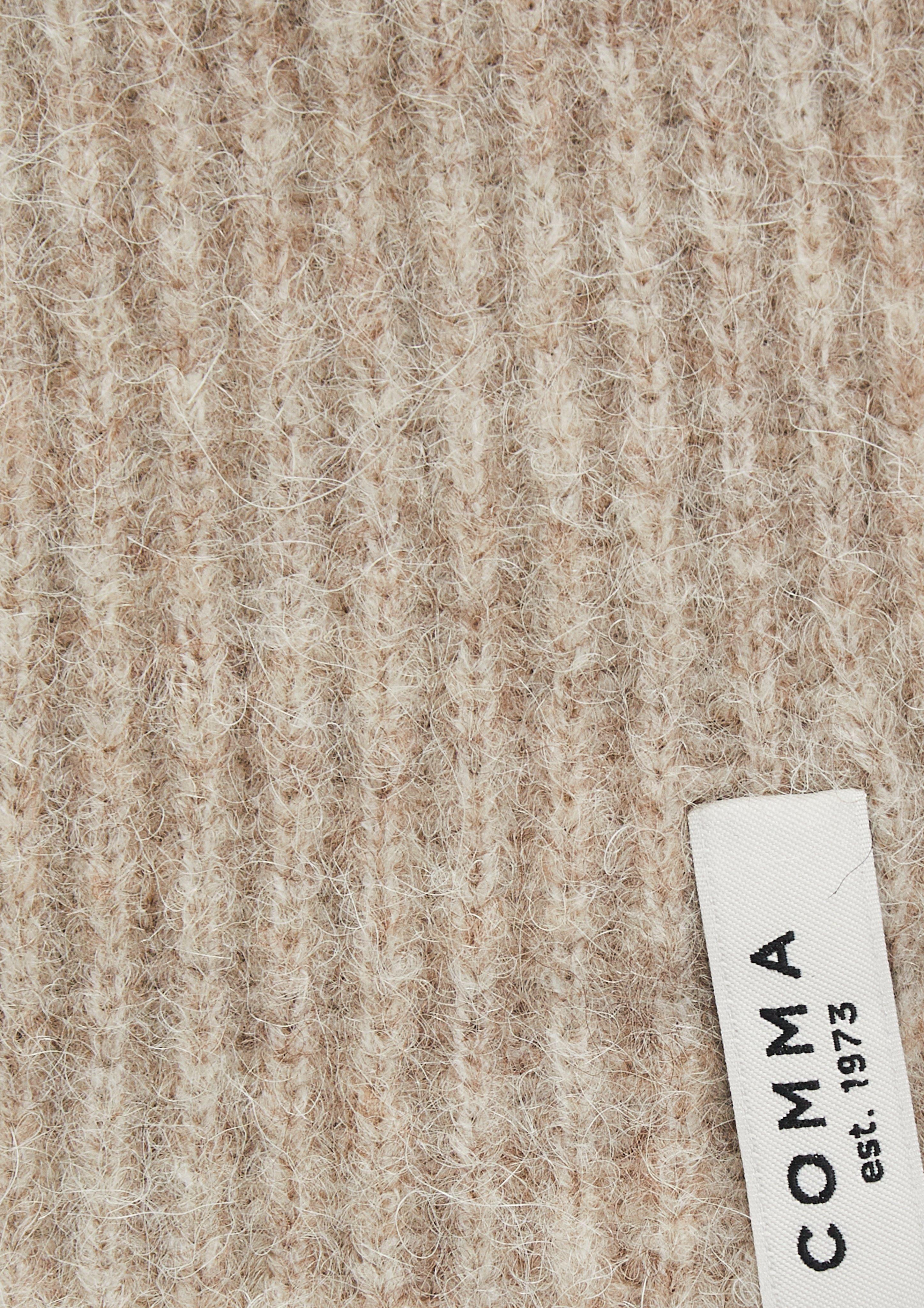 Wool-Alpaca Blend Beanie in beige by COMMA