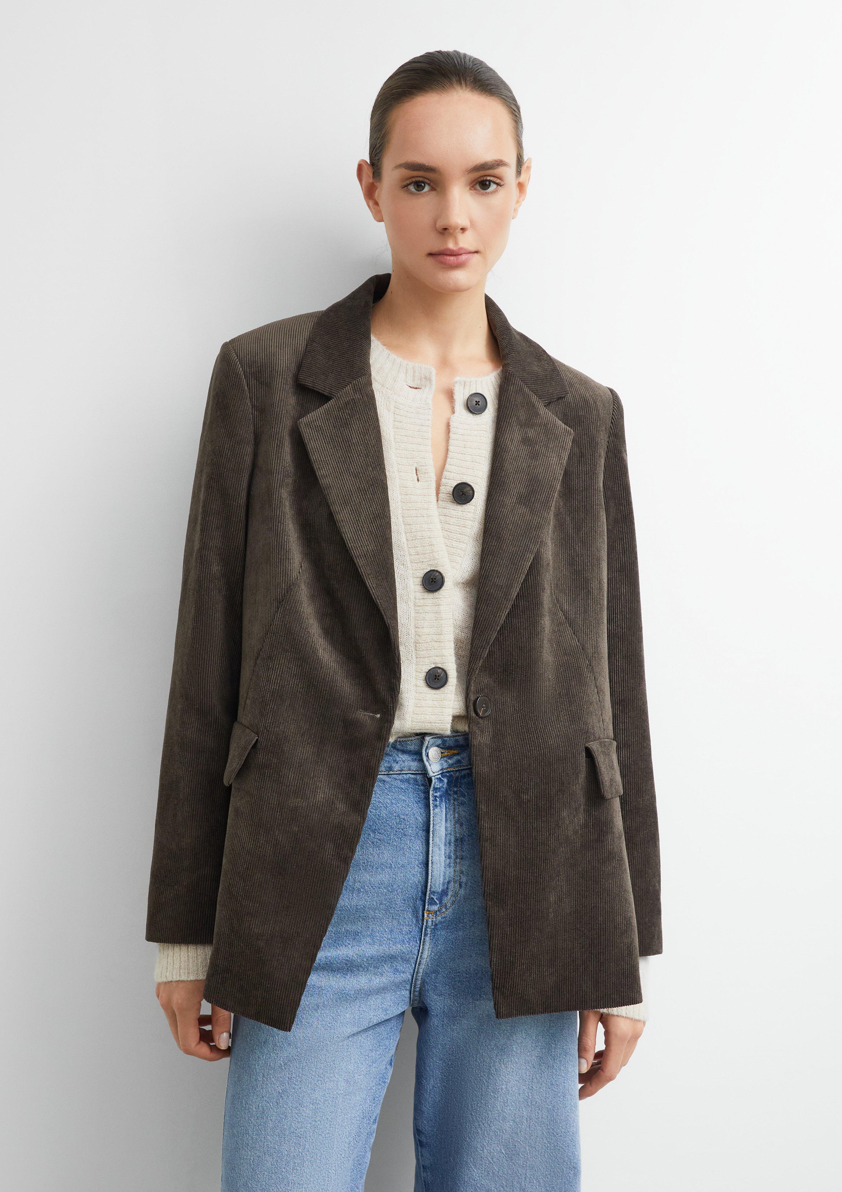 Blazer en velours côtelé fin en  de 