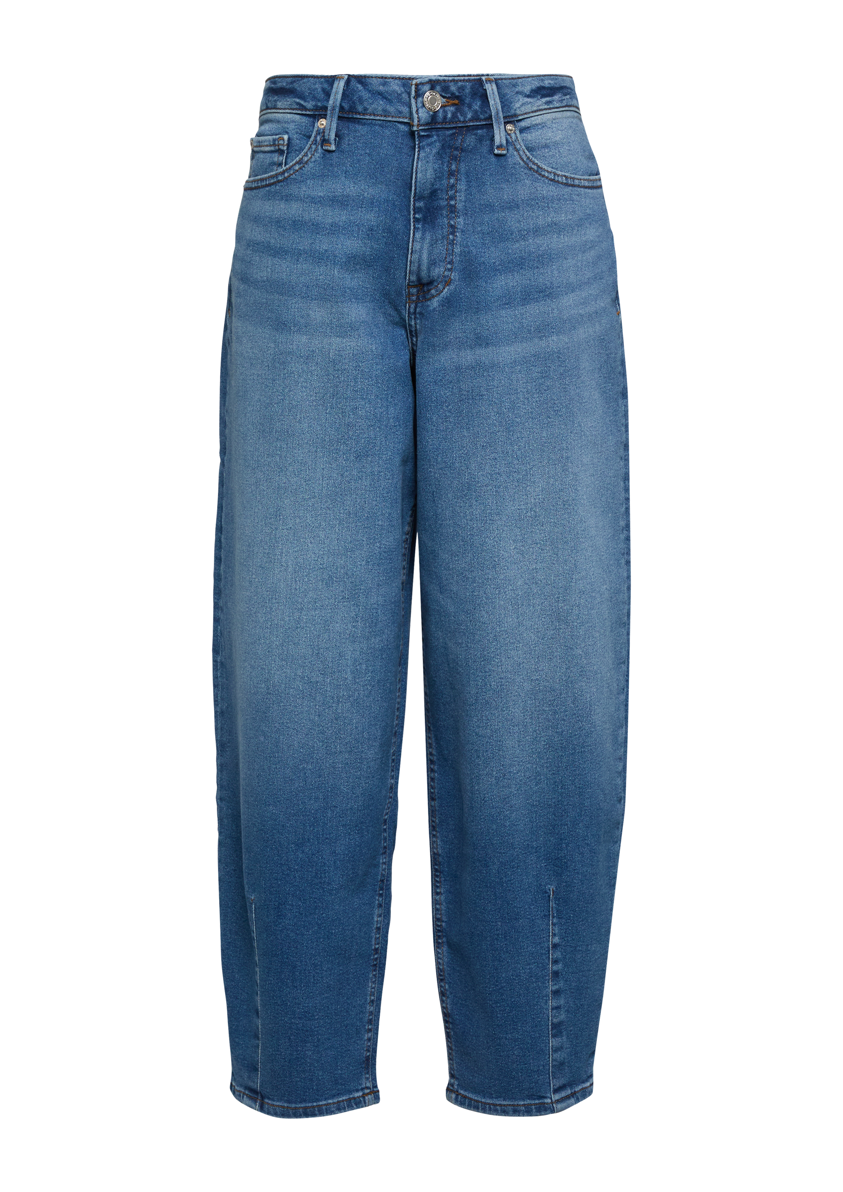 Ankle-Jeans / Regular Fit / High Rise / Barrel Leg 
