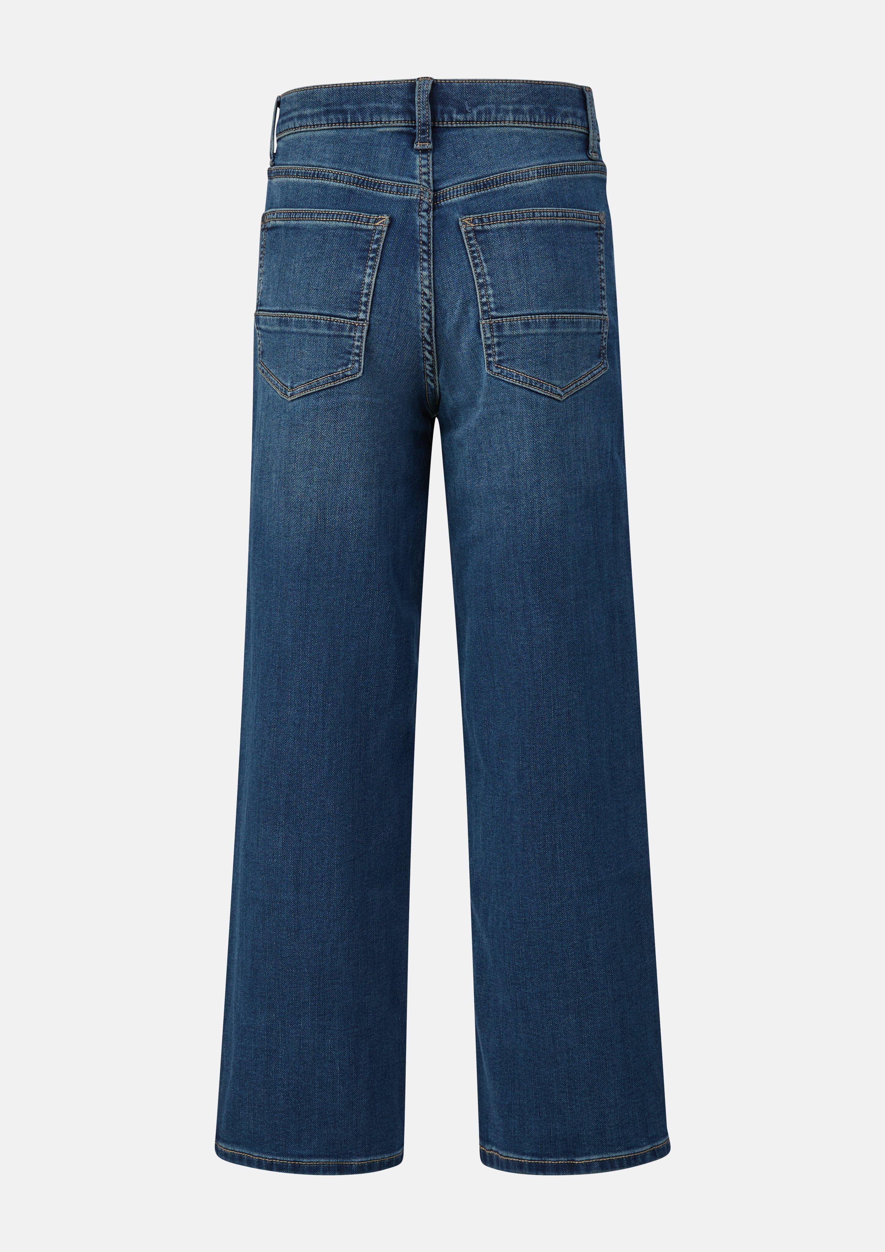 Kinder Jeans Baggy / Relaxed Fit / Mid Rise / Wide Leg / soft & warm in blau von s.Oliver