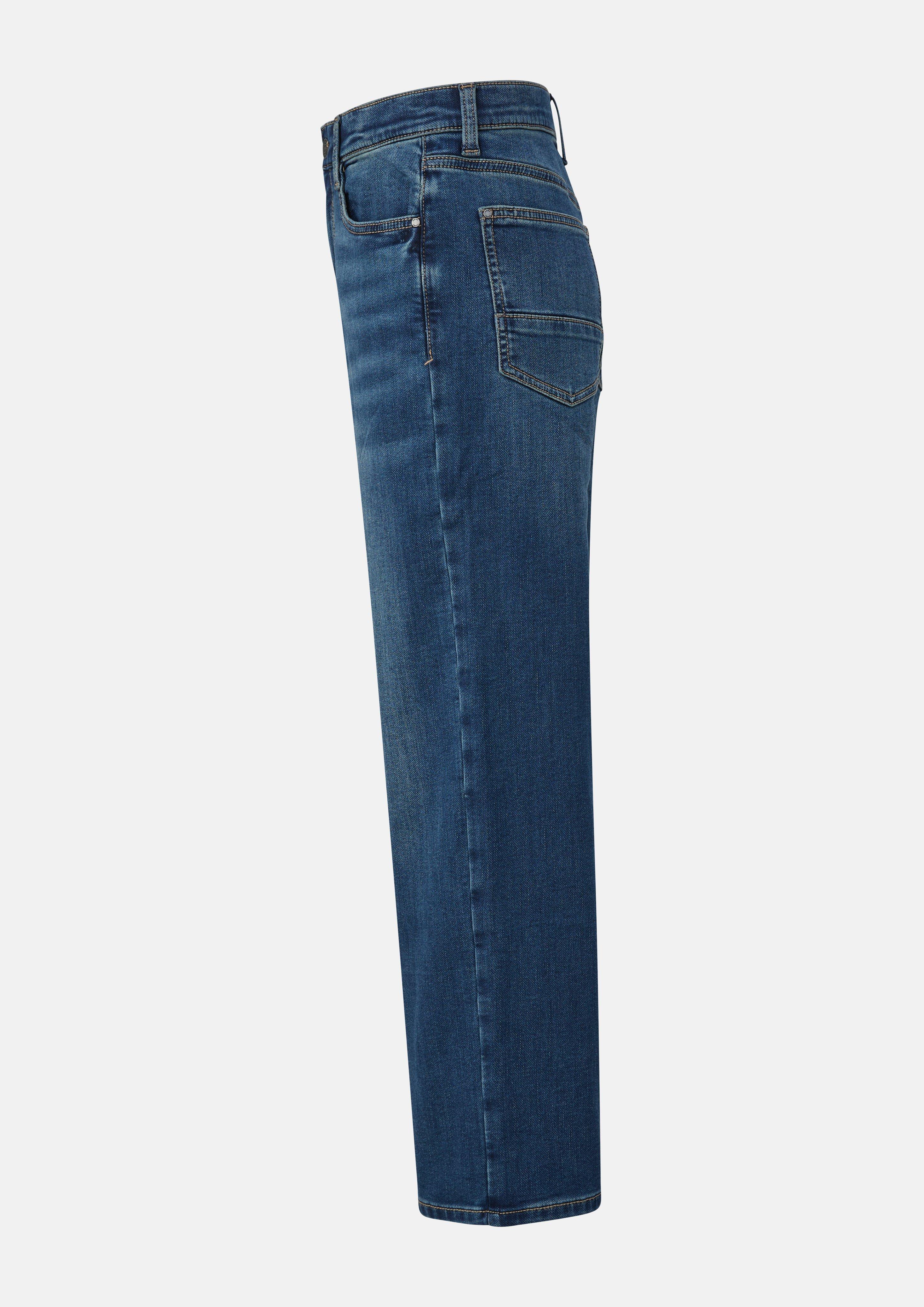 Kinder Jeans Baggy / Relaxed Fit / Mid Rise / Wide Leg / soft & warm in blau von s.Oliver