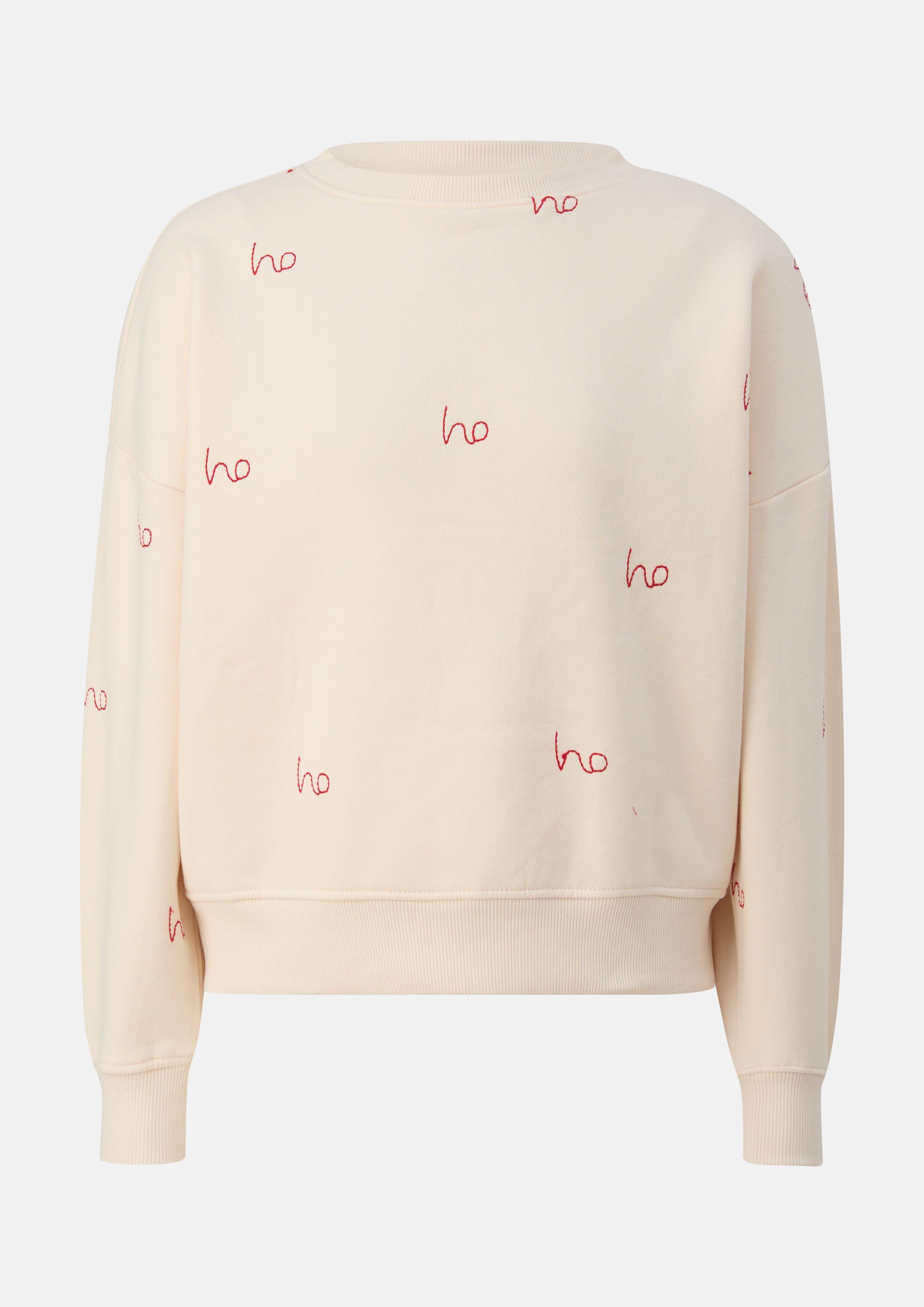 Junior Knus oversized sweatshirt in beige van s.Oliver