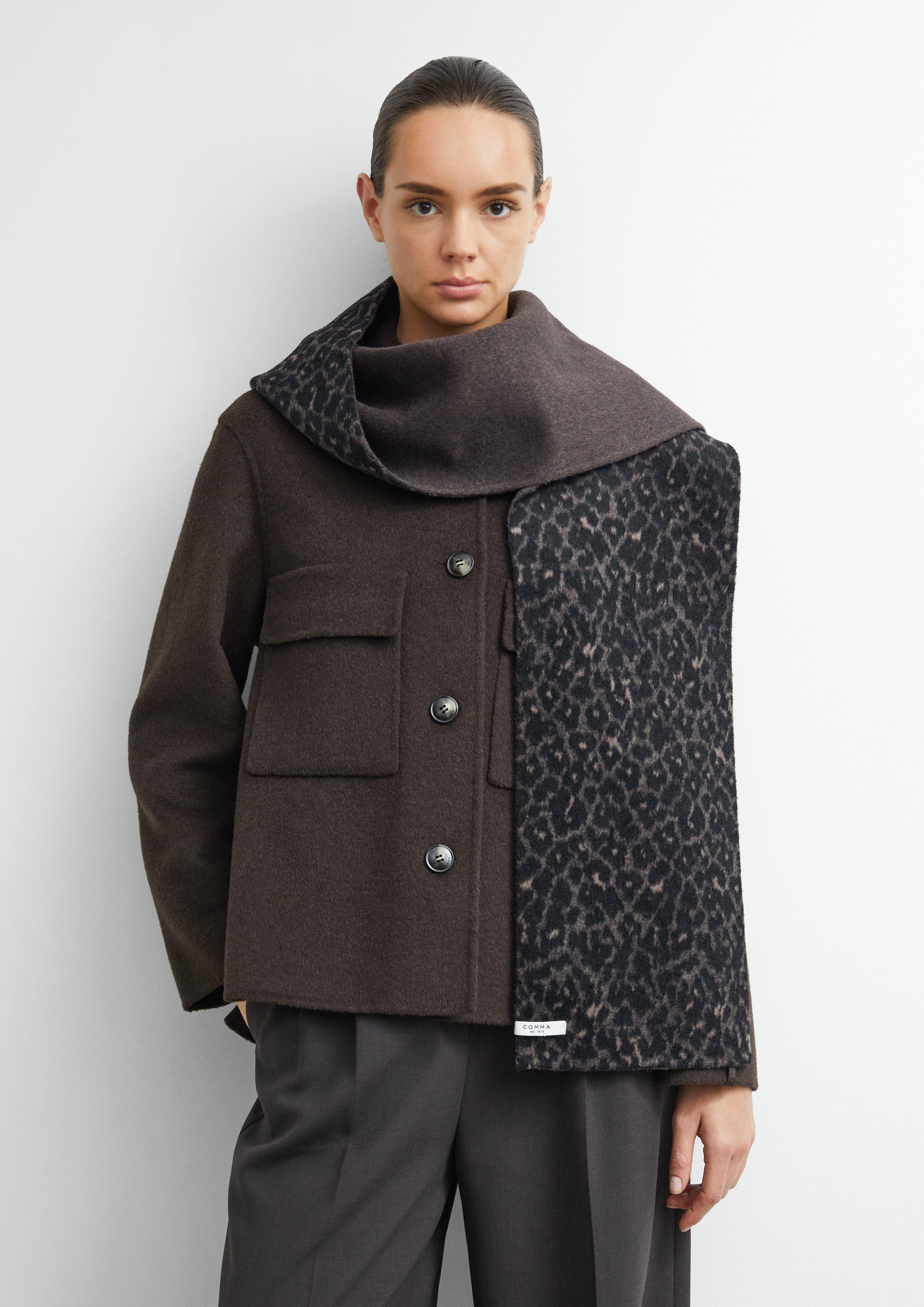 Damen Wendeschal aus Wollmix in braun von comma