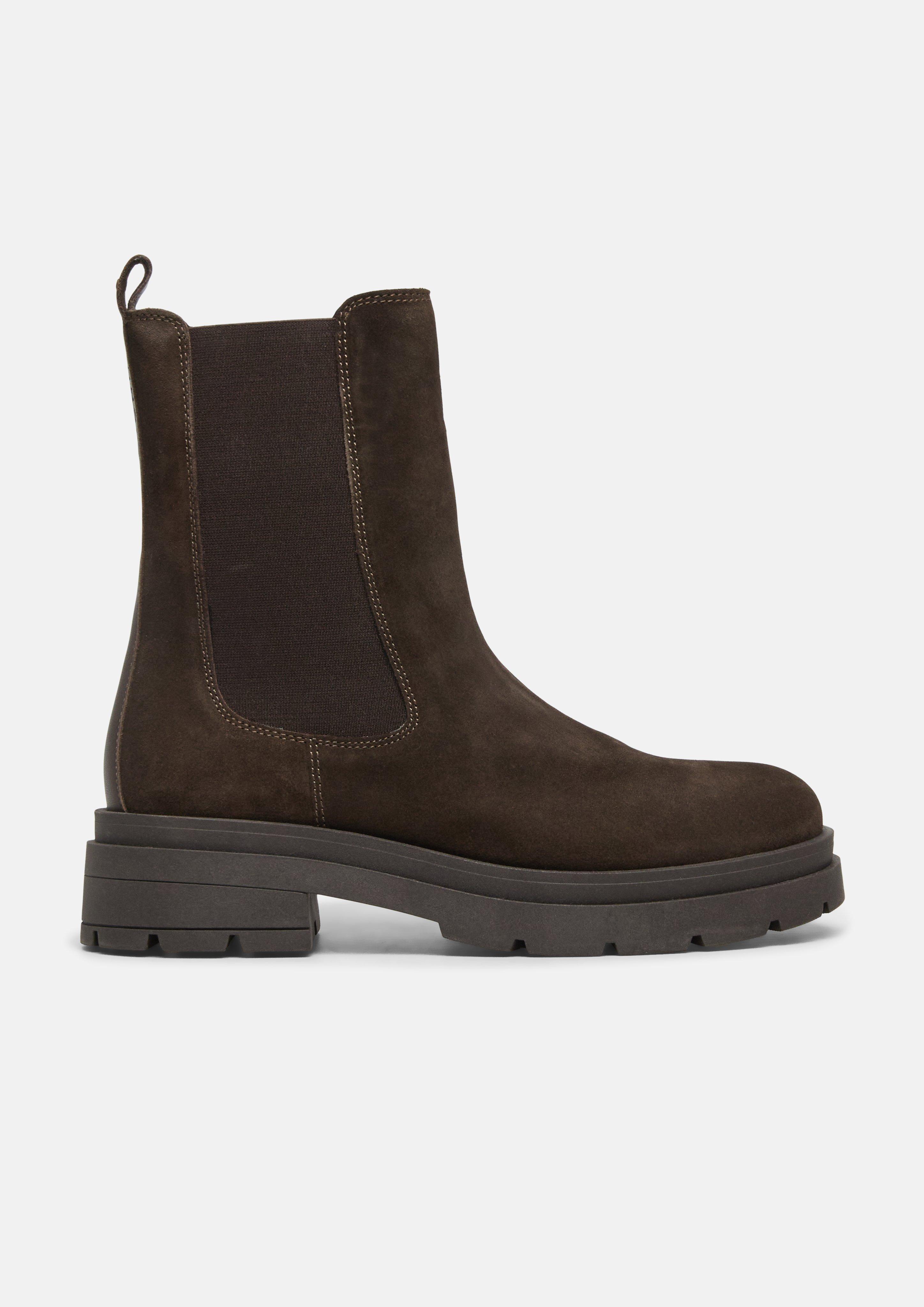 Bottines Chelsea en marron foncé de COMMA