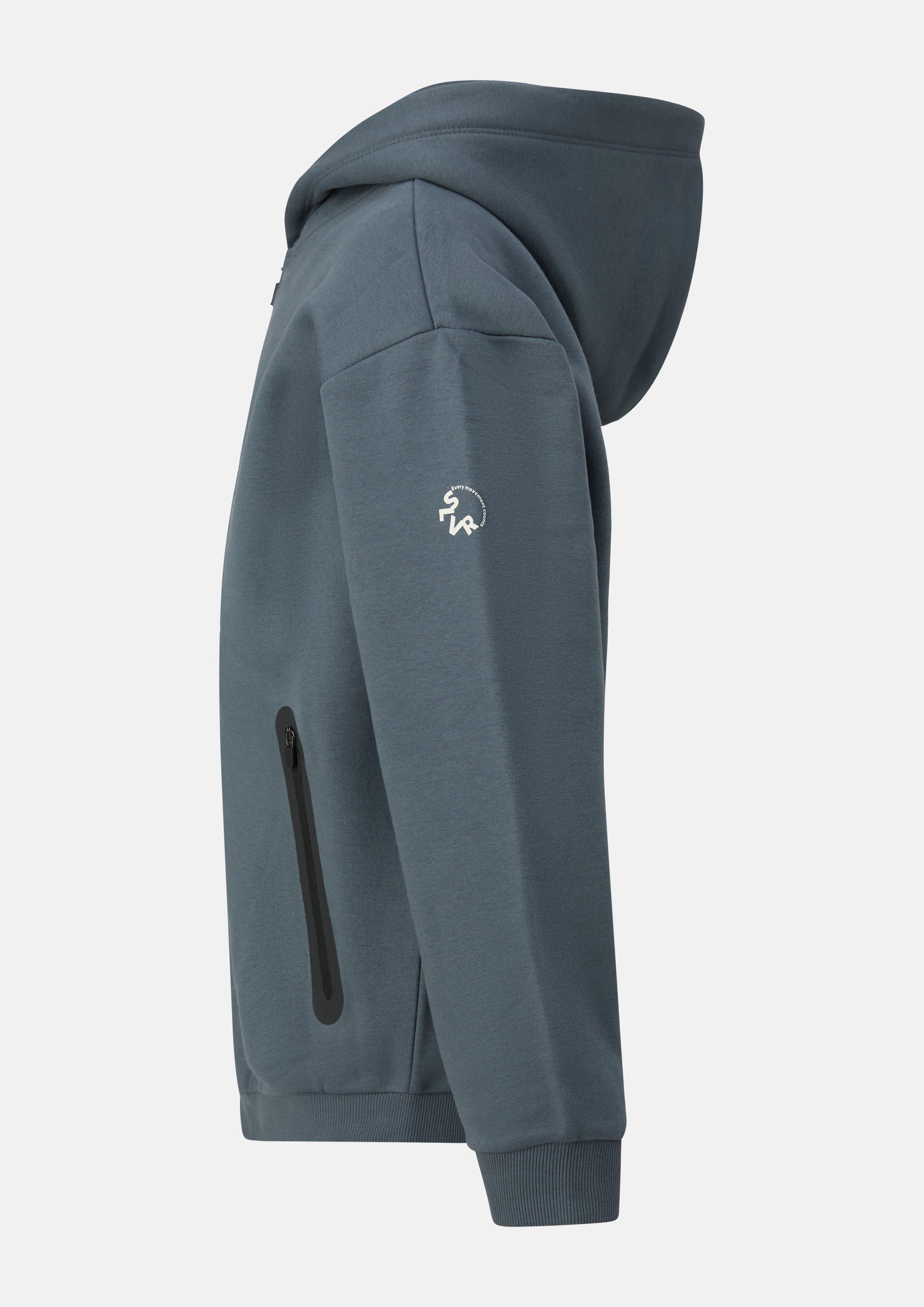 Kinder Kuschelige Oversize Sweatjacke mit Reißverschlusstaschen in grau von s.Oliver