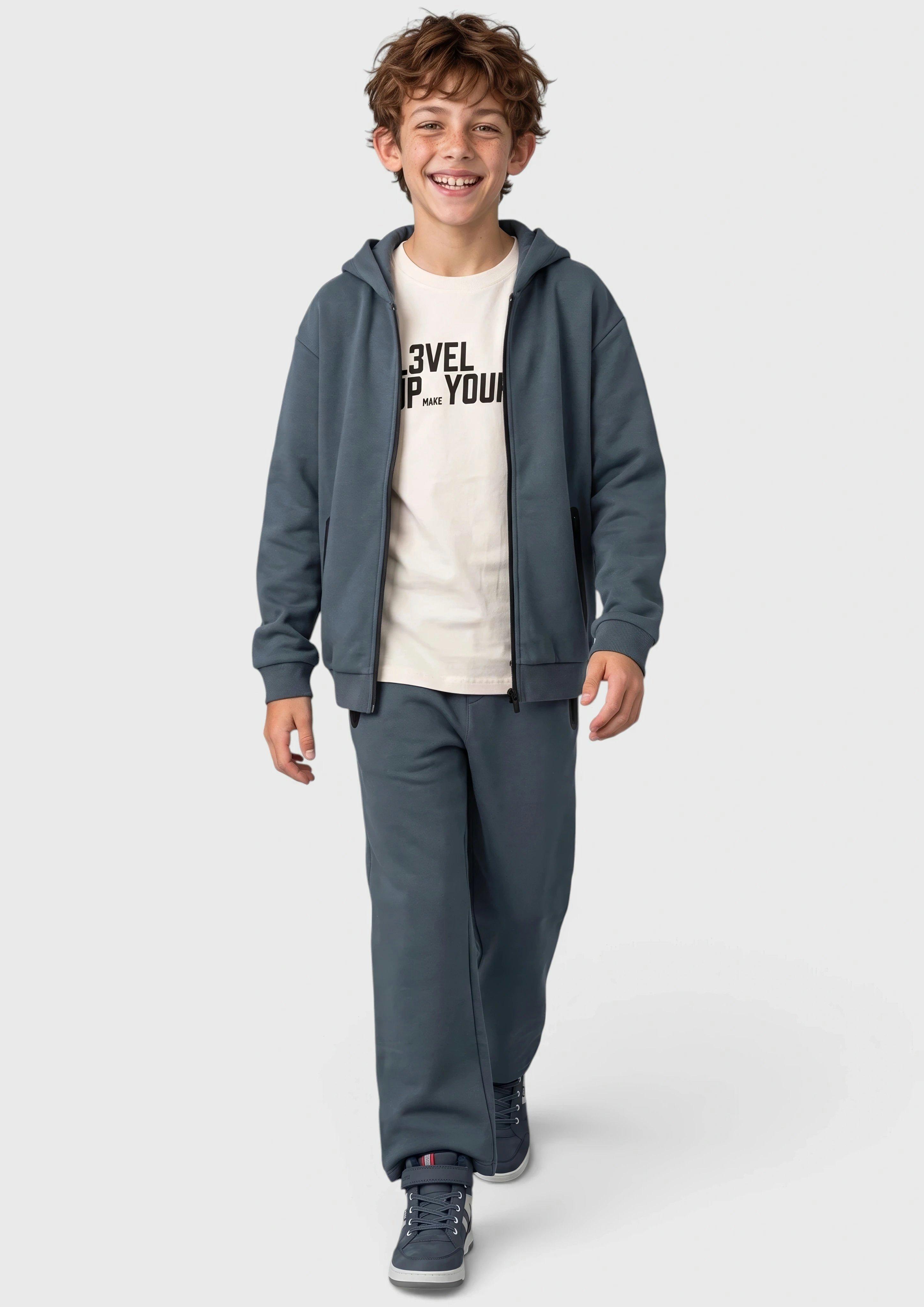 Junior Veste en molleton oversize douillette avec poches zippées en gris de s.Oliver
