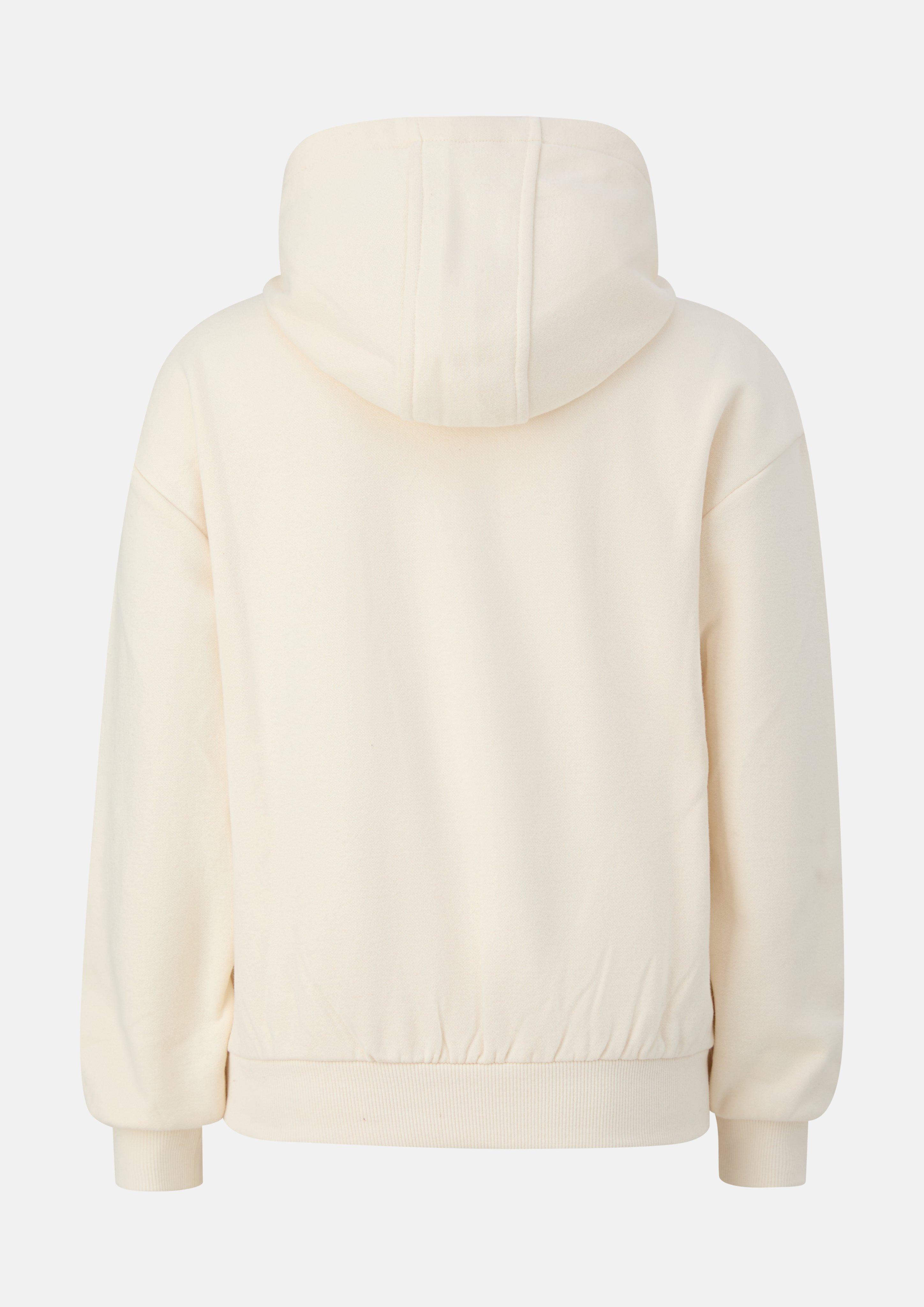 Junior Knusse oversized hoodie met print in beige van s.Oliver