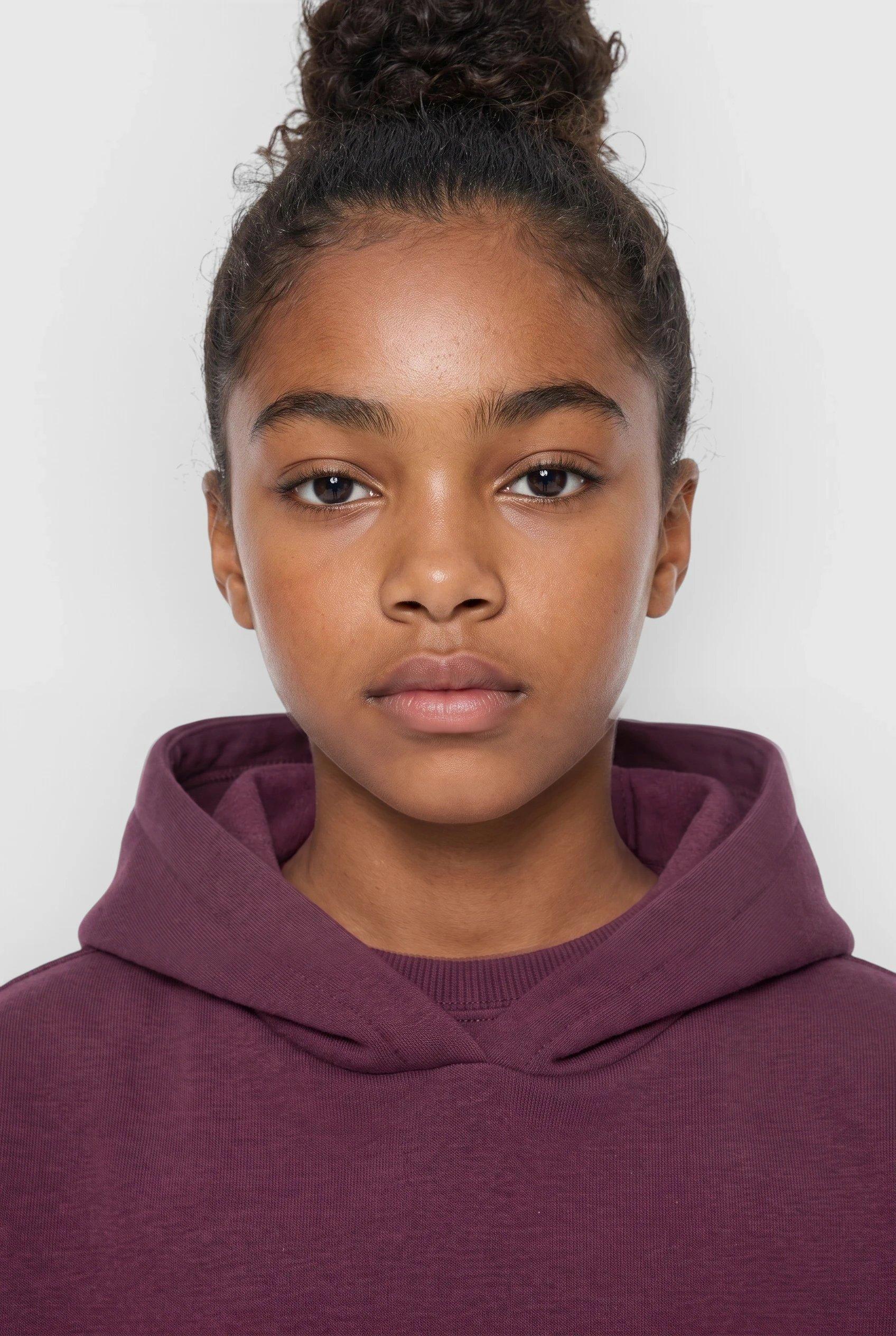 Junior Knusse oversized hoodie met print in rood van s.Oliver