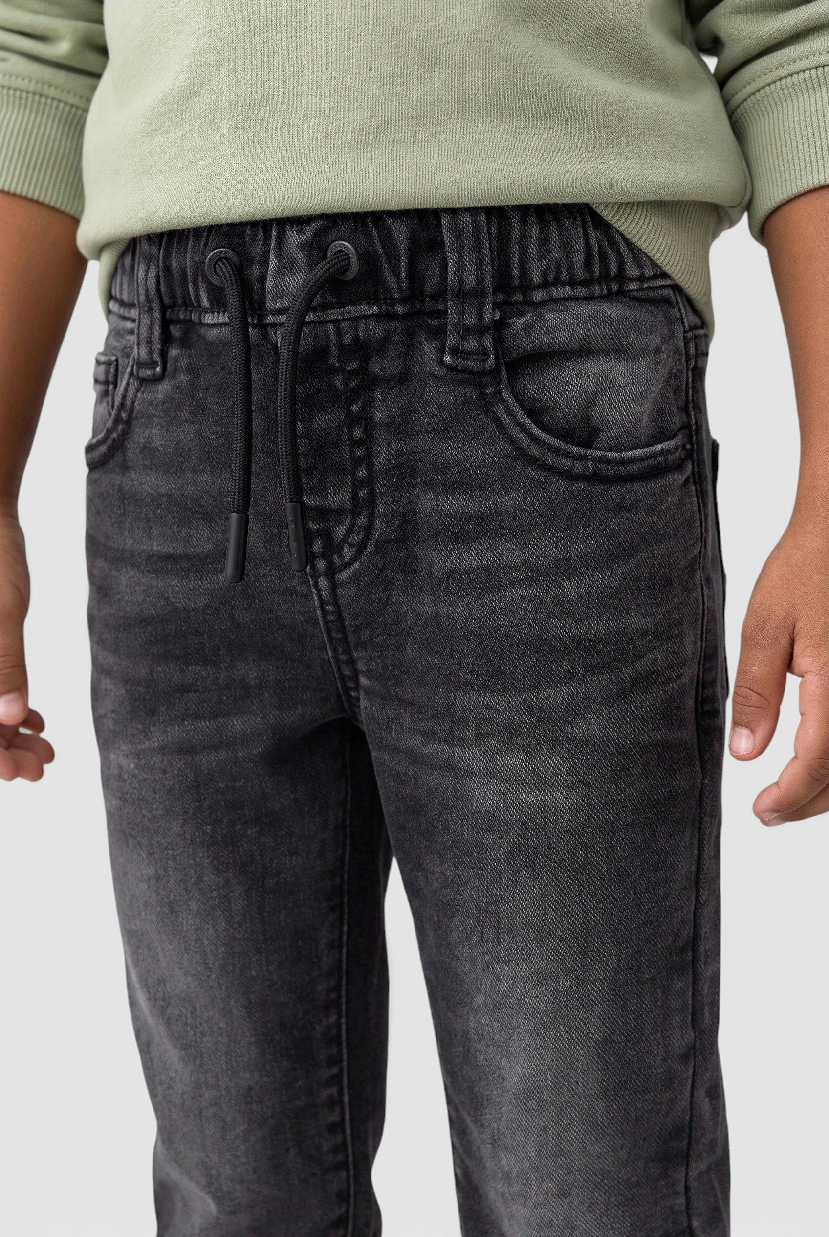Kinder Jeans Jogg-Style Pelle / Regular Fit / Mid Rise / Straight Leg / soft & warm in grau von s.Oliver