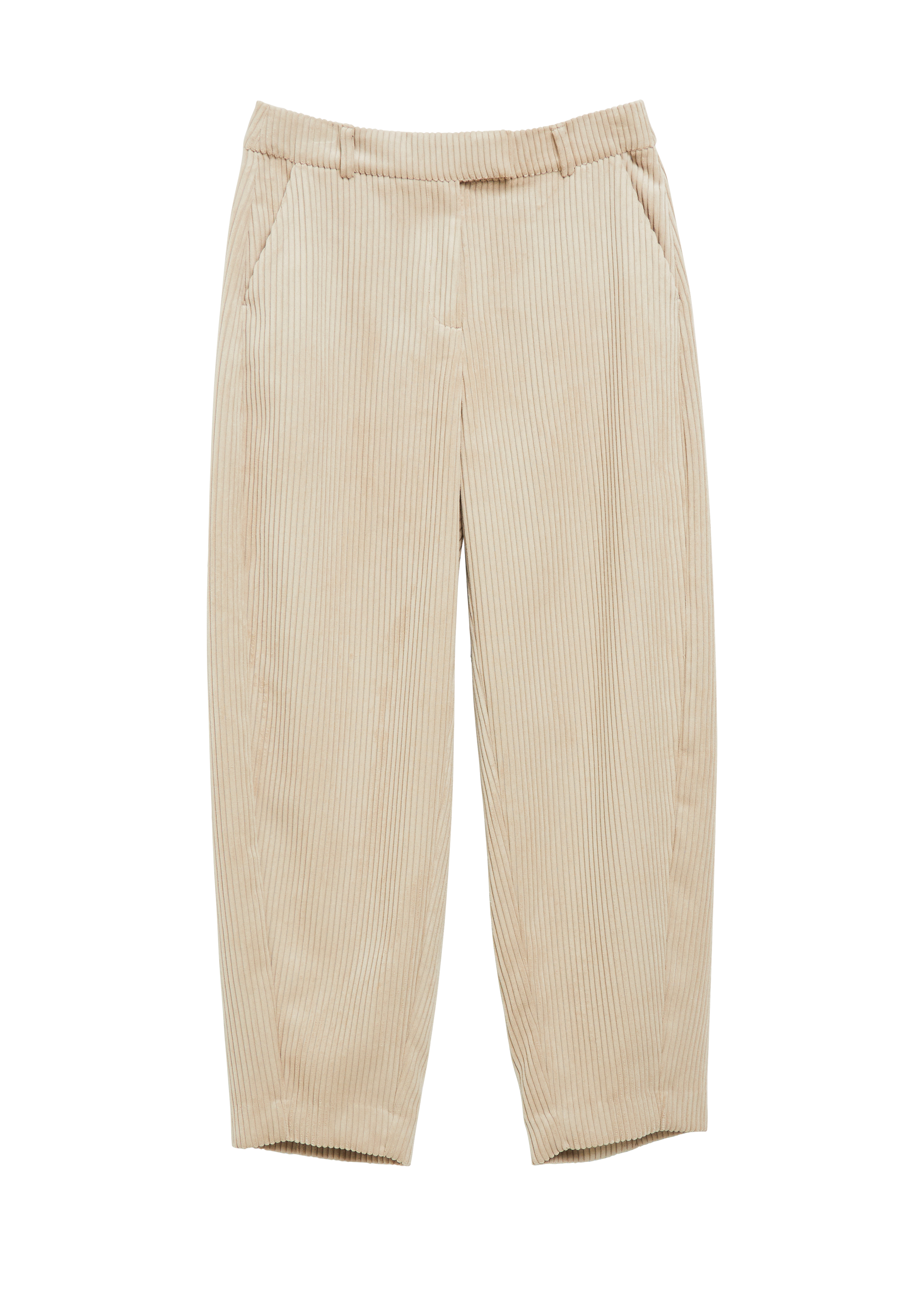 Barrel-broek van breedcorduroy