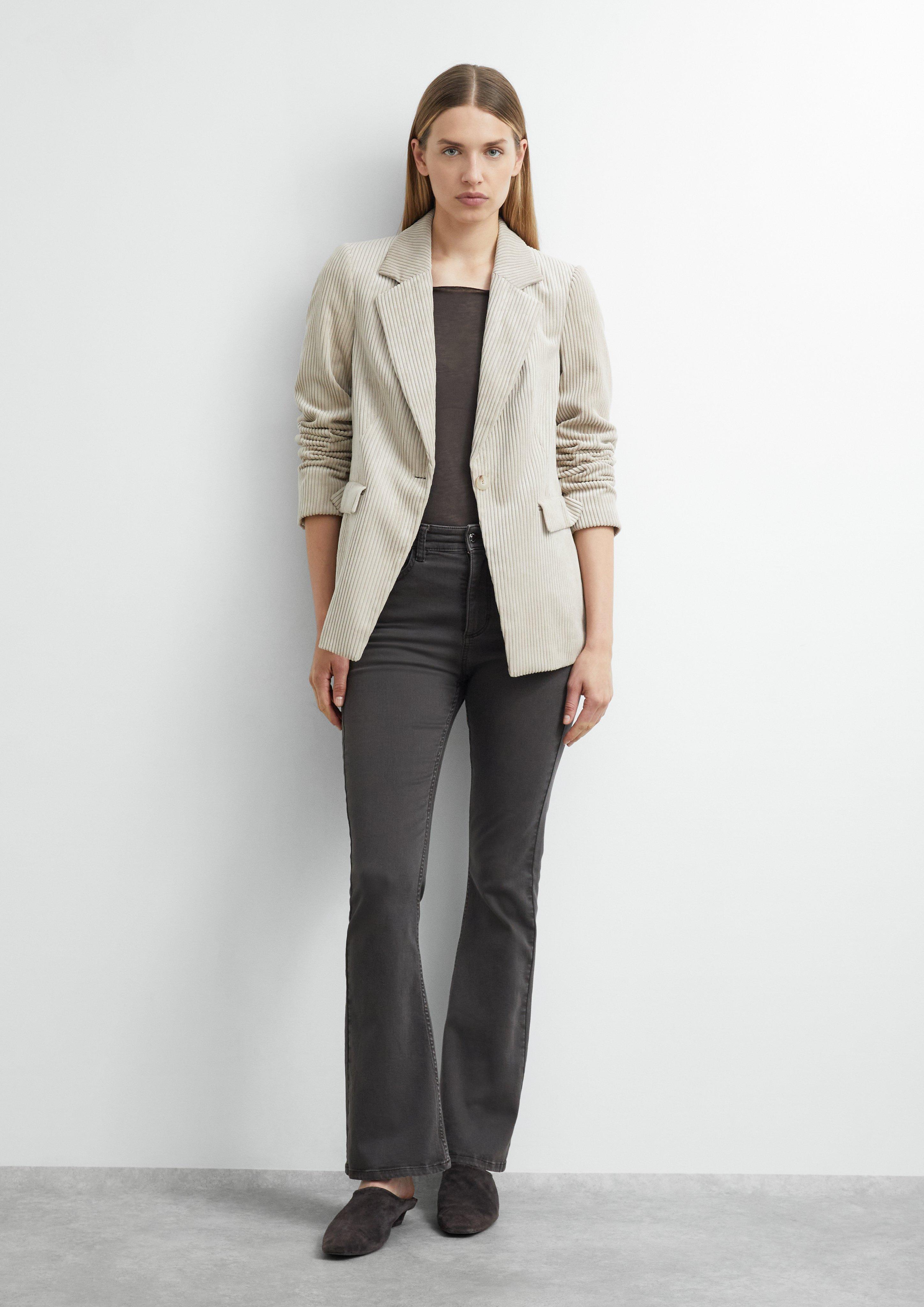 Pantalon en jean en marron foncé de COMMA
