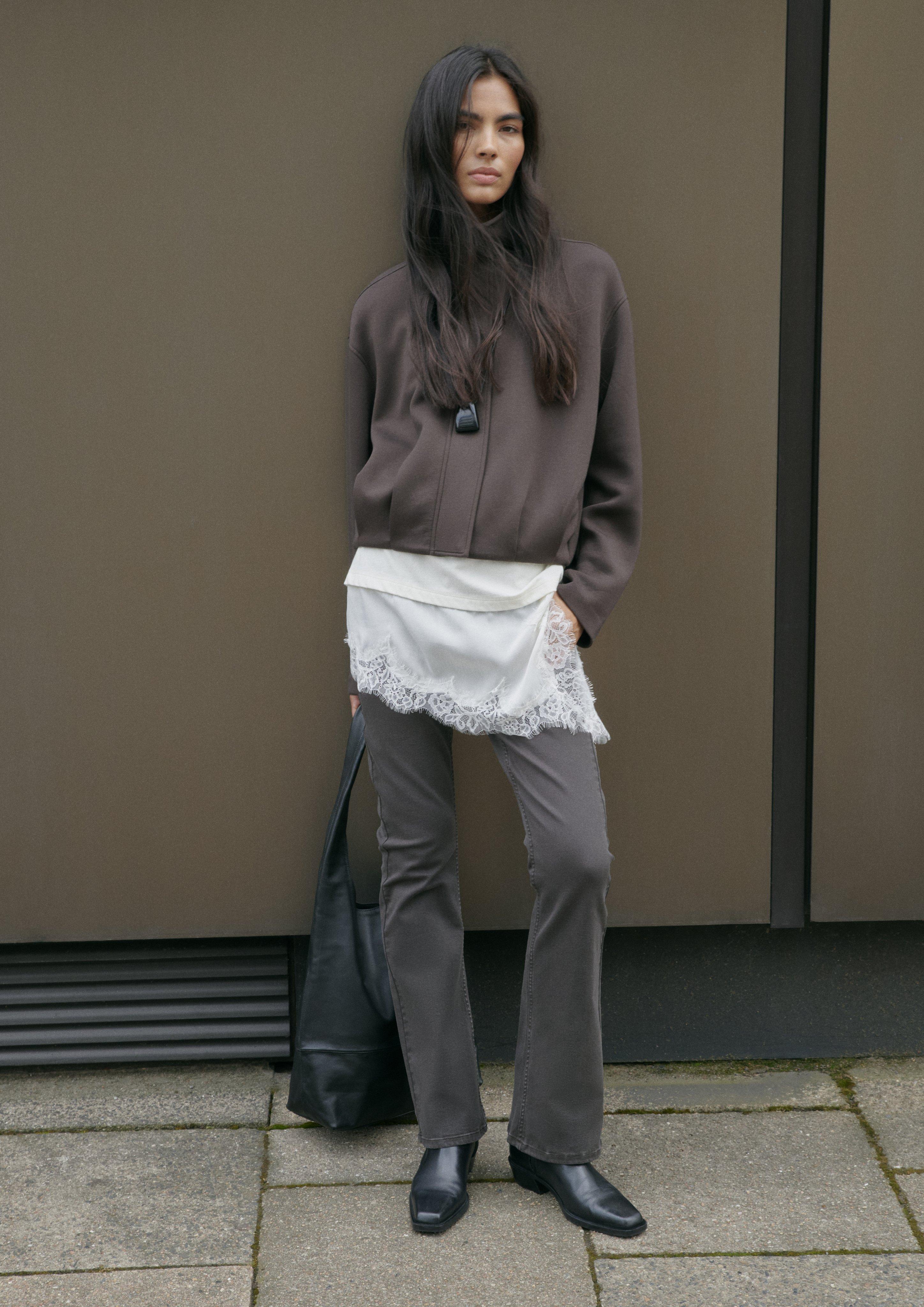 Jeans-Hose in dunkelbraun von COMMA