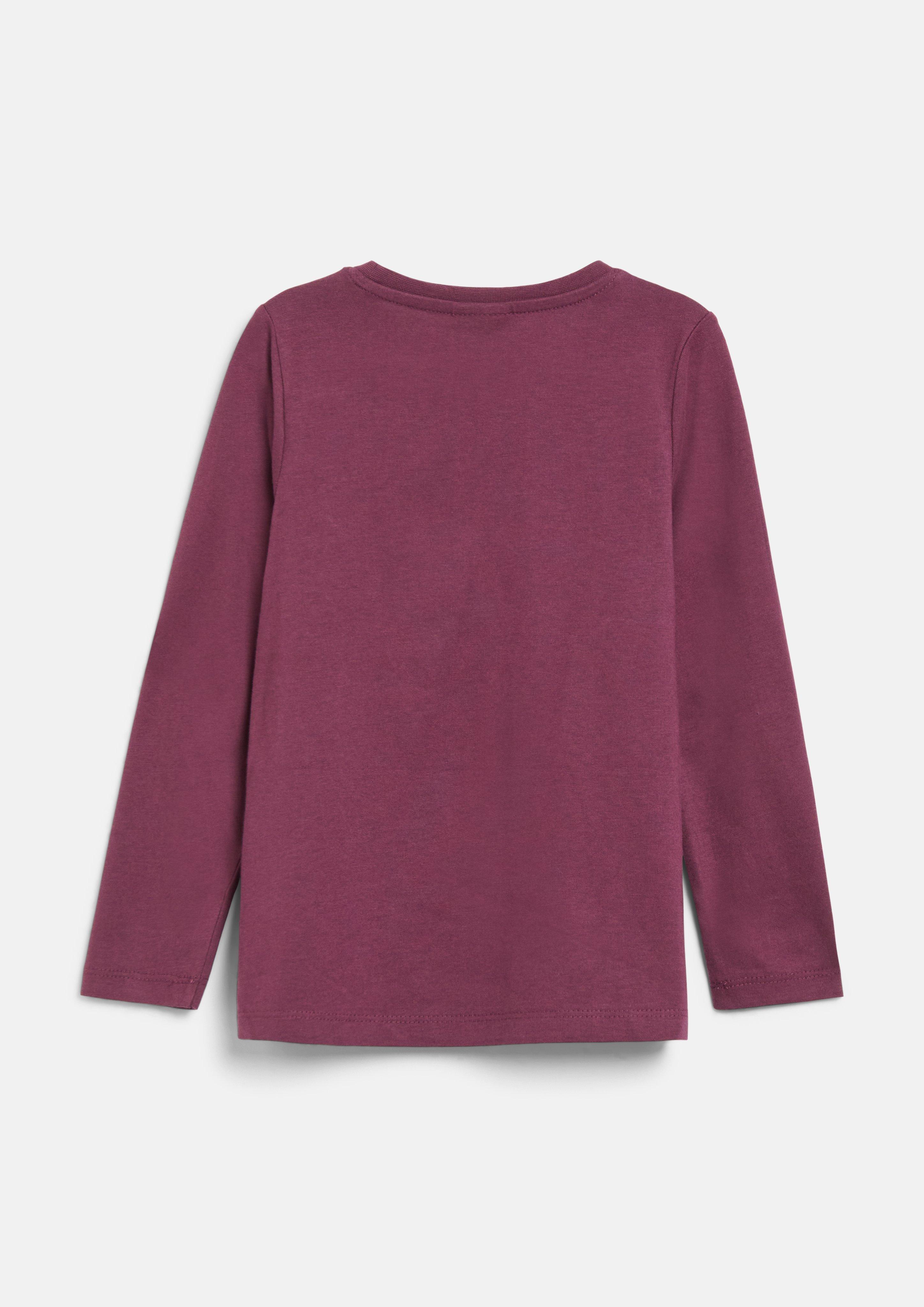 Junior T-shirt coupe trapèze avec imprimé en rouge de s.Oliver