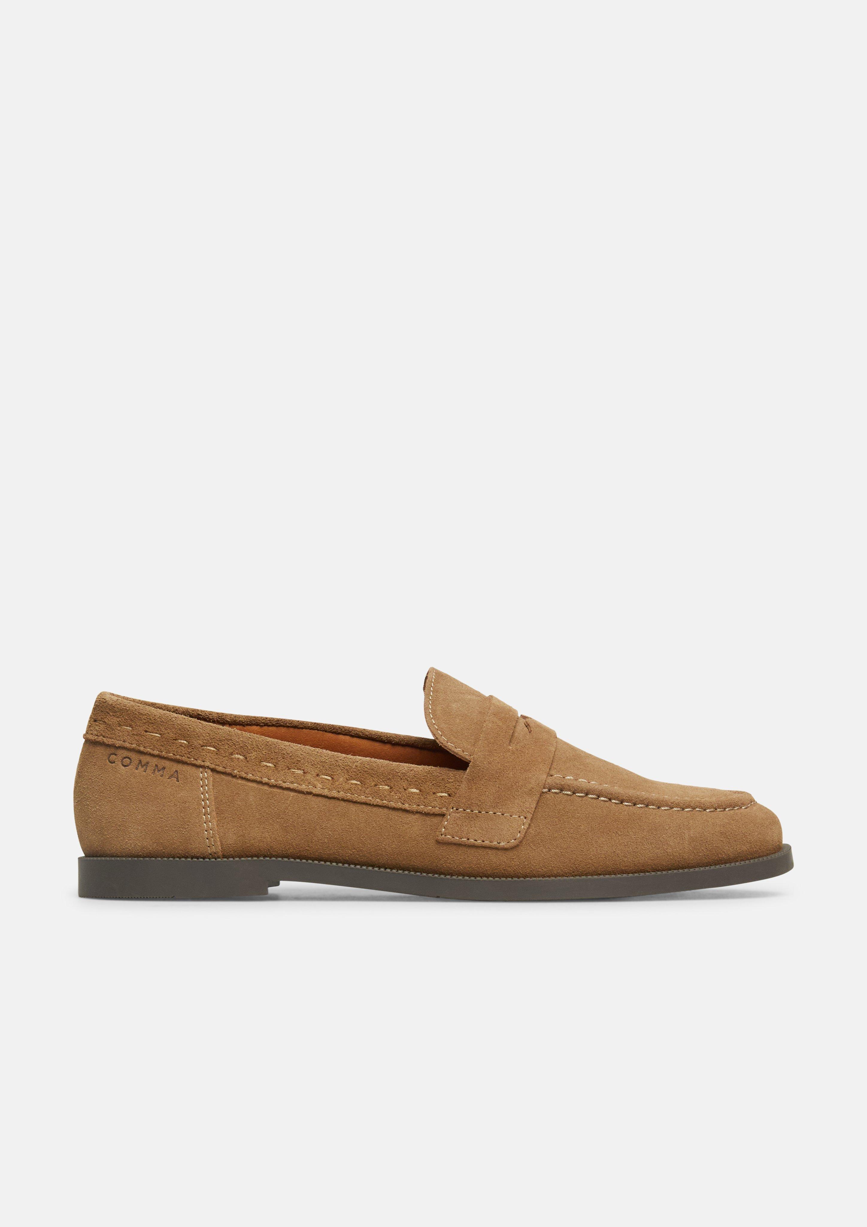 loafer in brown by COMMA