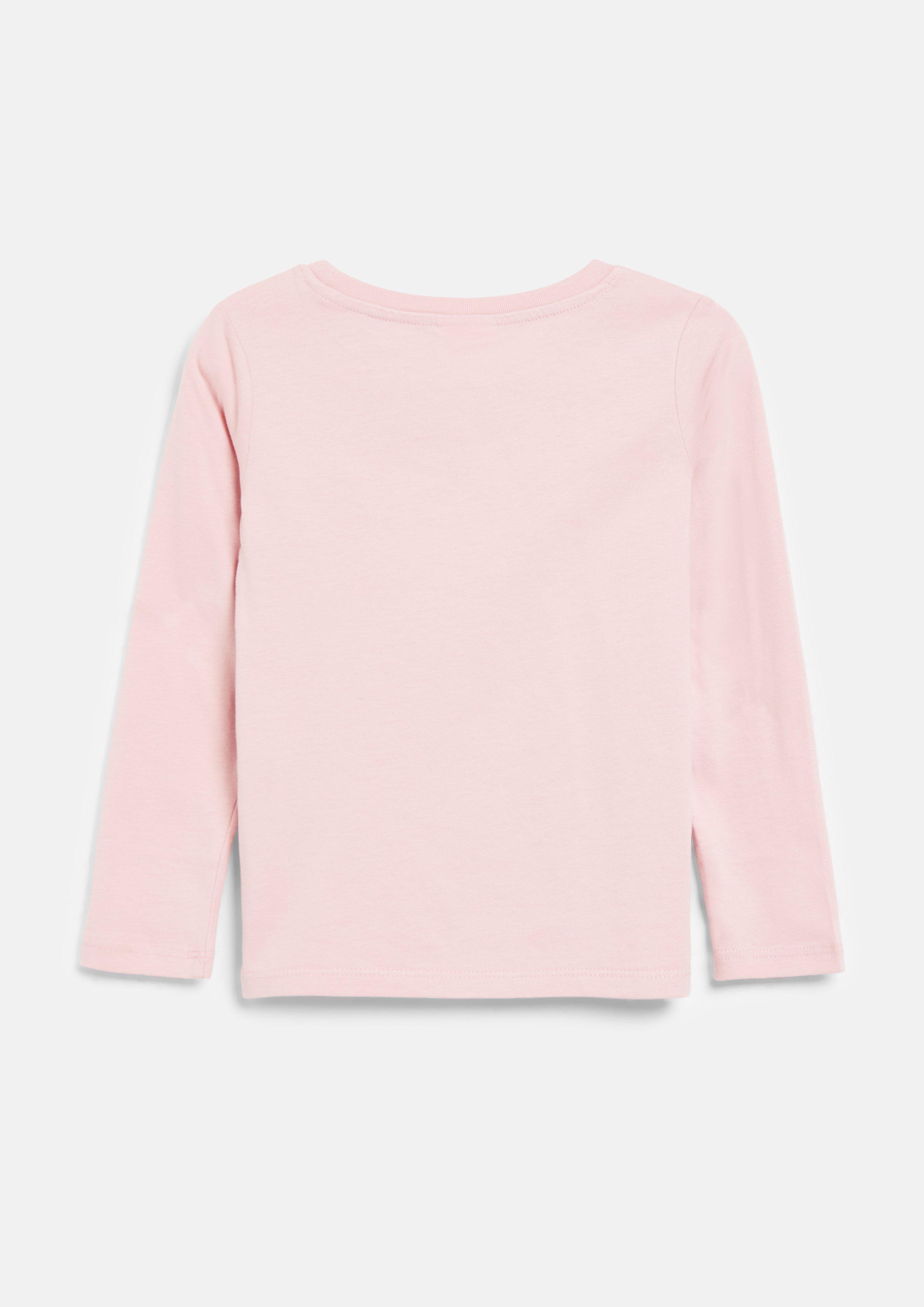 Junior T-shirt avec illustration et détails en paillettes en rose de s.Oliver