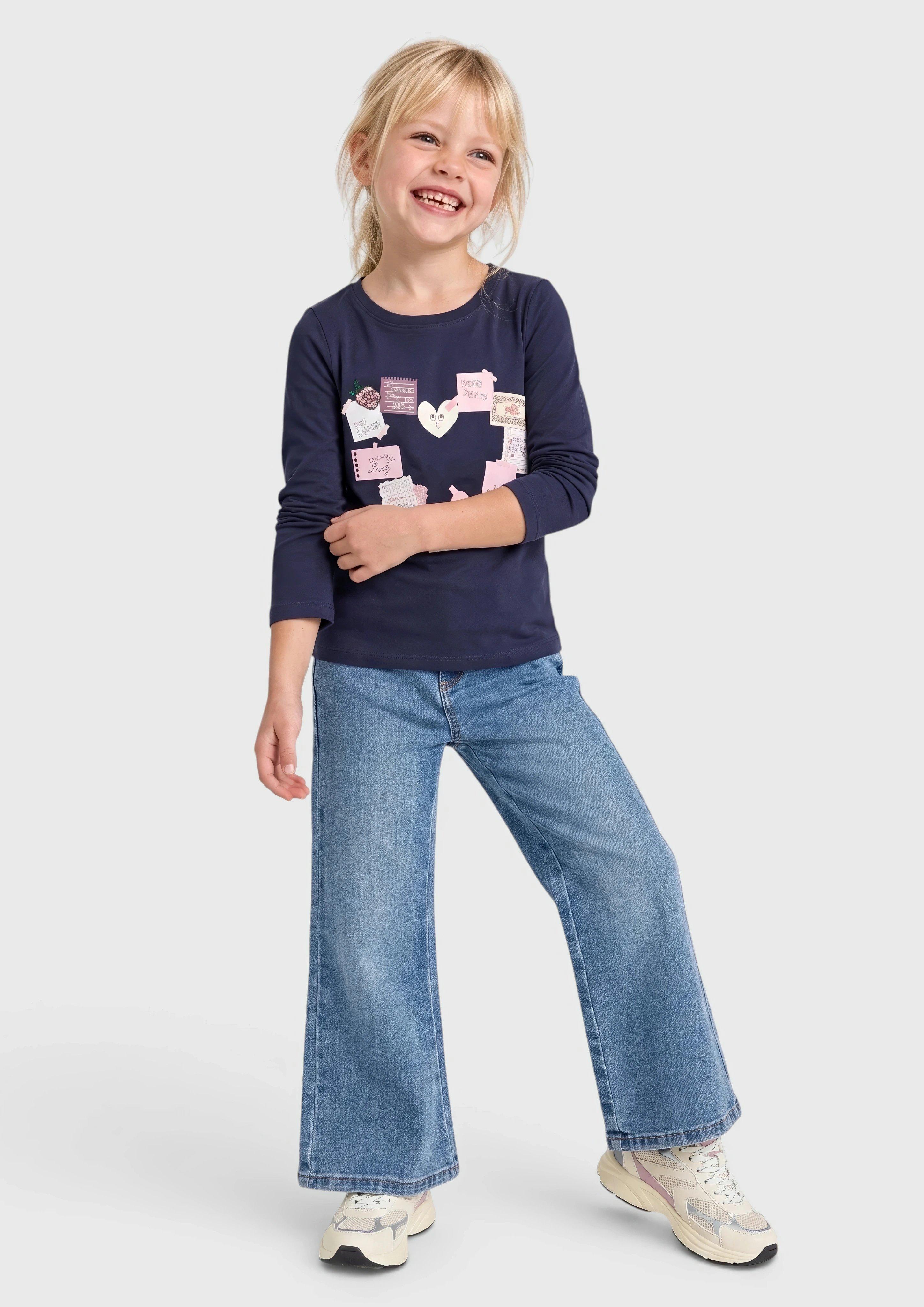 Junior T-shirt avec illustration et détails en paillettes en bleu de s.Oliver