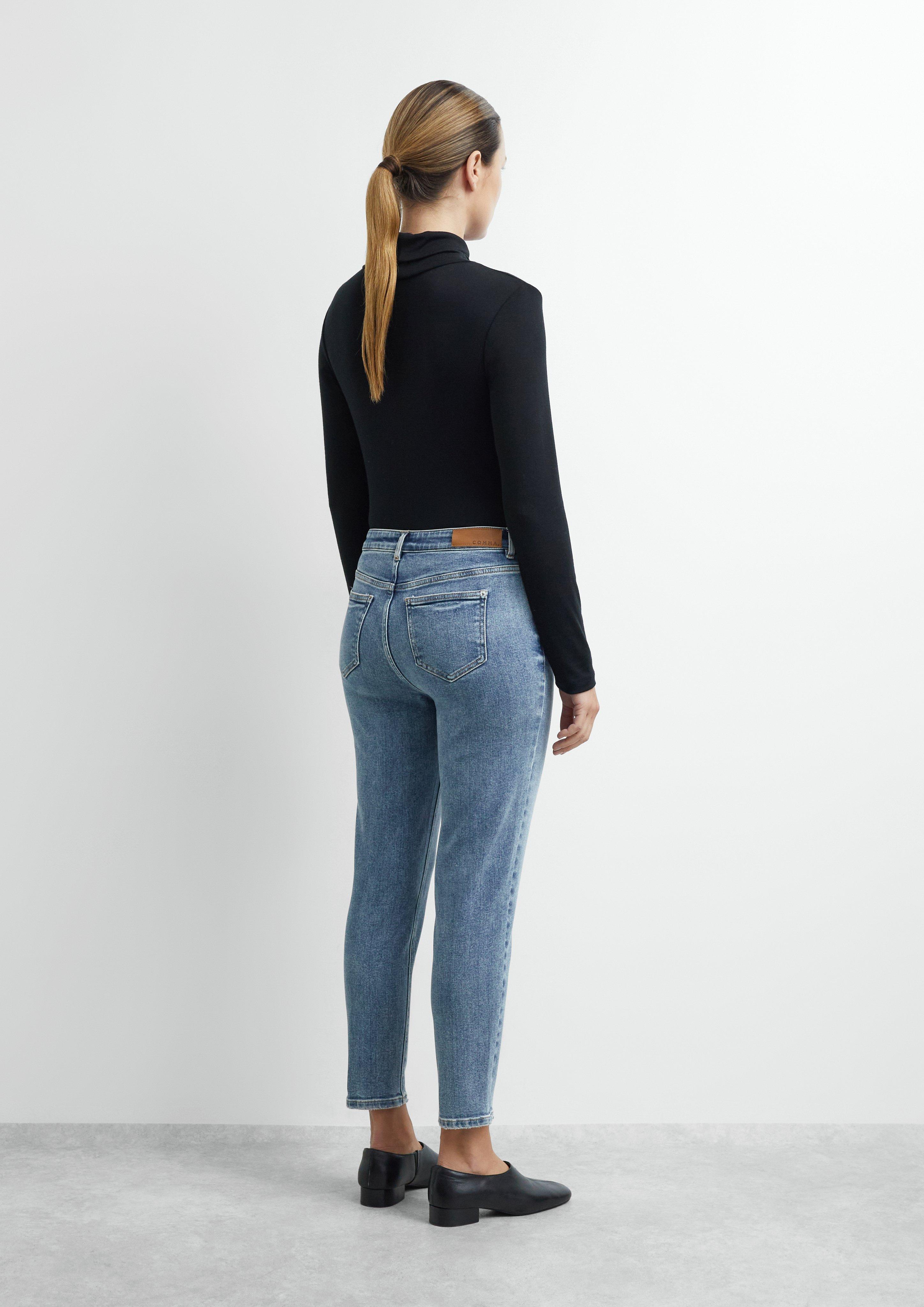 Dames Jeans broek in blauw van COMMA