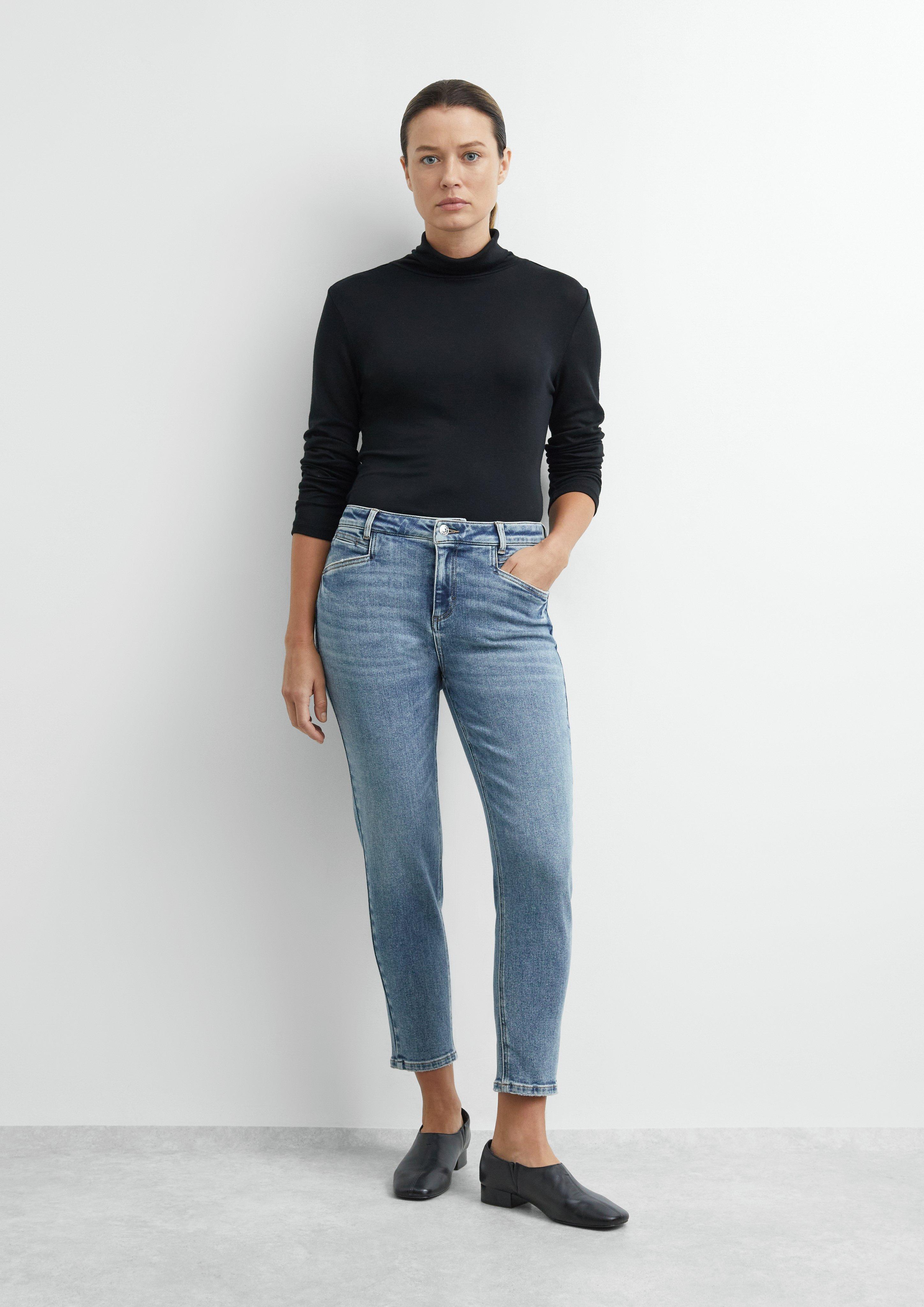Jeans broek in blauw van COMMA