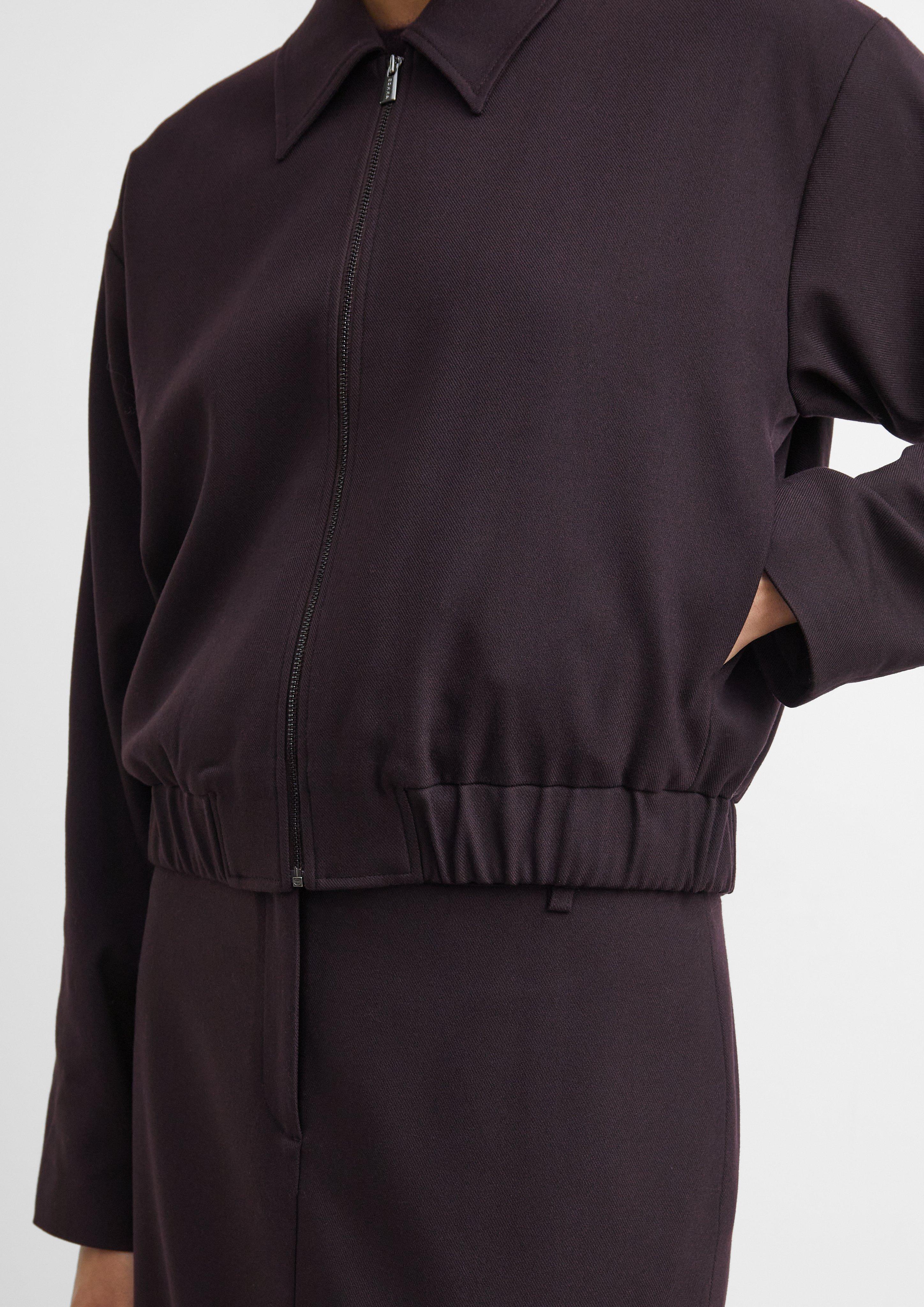 Women Indoor jacket in purple by COMMA