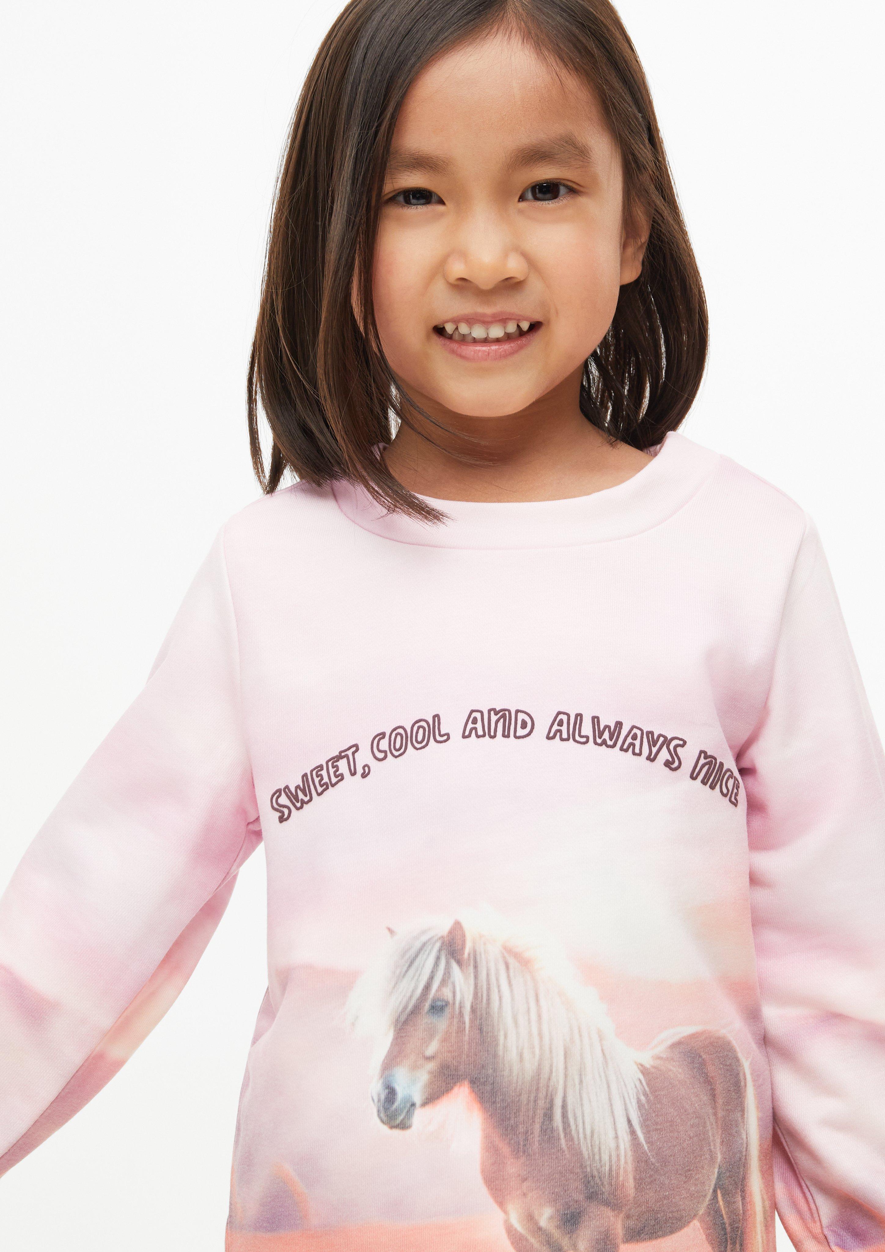 Kinder Sweatshirt mit All-over-Print in pink von s.Oliver