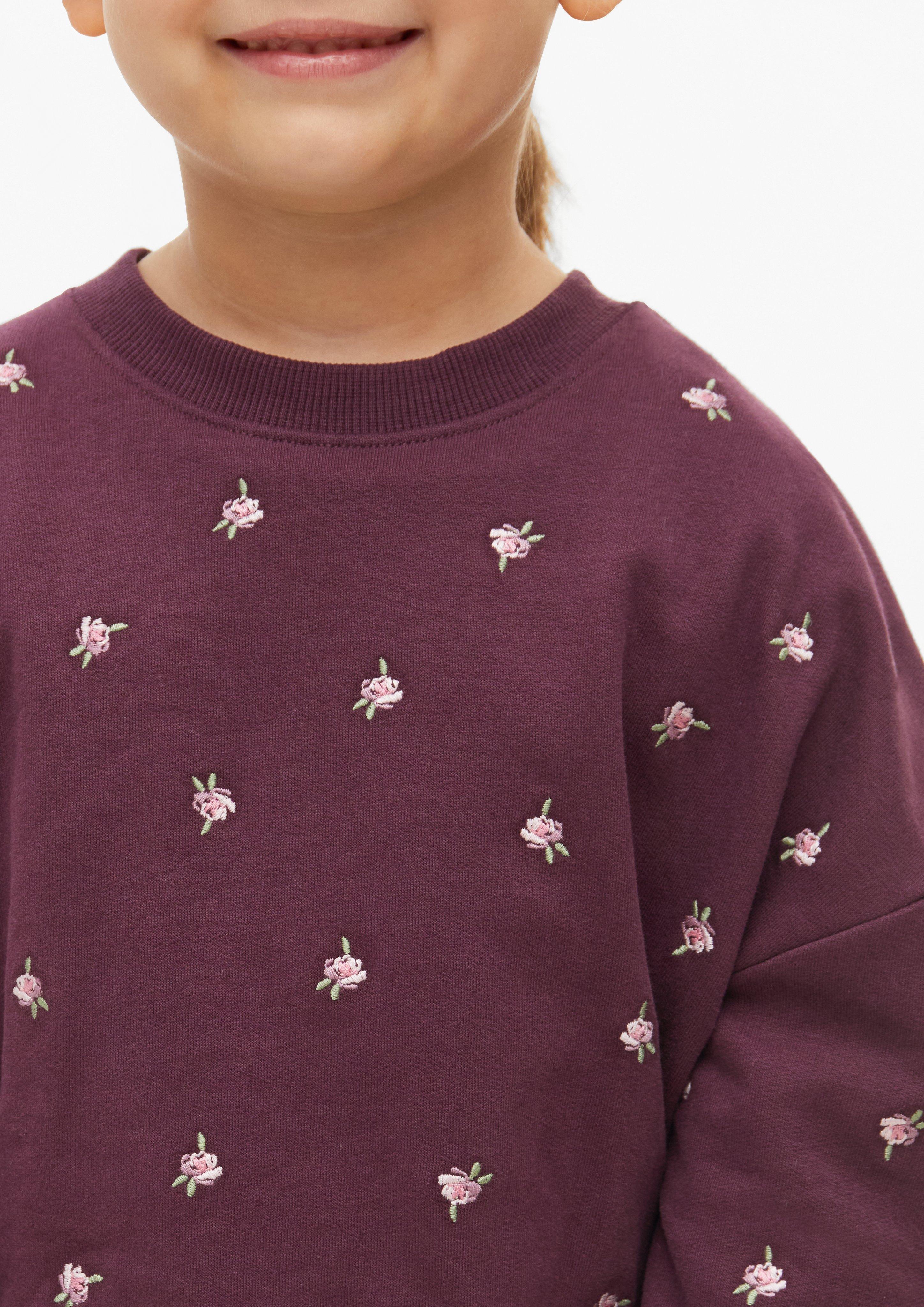 Djeca Udobna oversized sportska majica s cvjetnom aplikacijom u boji crvena od s.Oliver